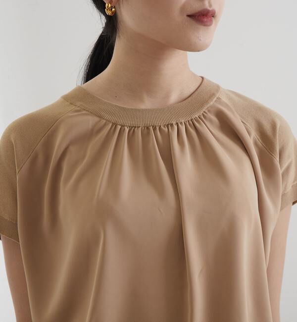 Liesse「布帛コンビニットトップス」|ニット・セーター|