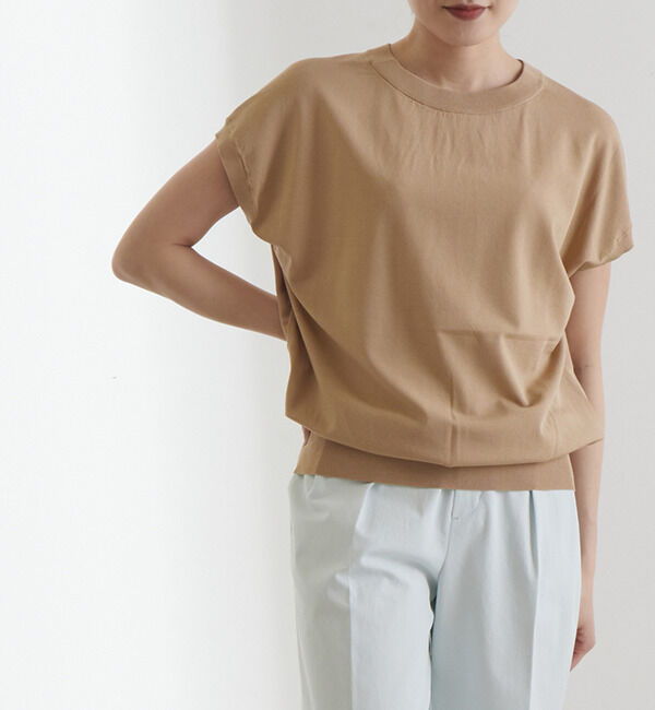 Liesse「布帛コンビニットトップス」|ニット・セーター|