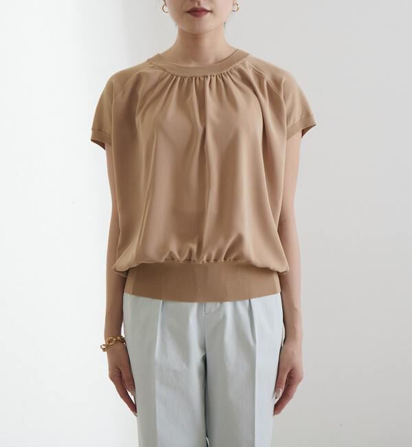 Liesse「布帛コンビニットトップス」|ニット・セーター|