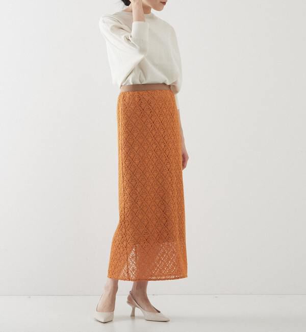 Liesse「ロングレースタイトスカート」|スカート|