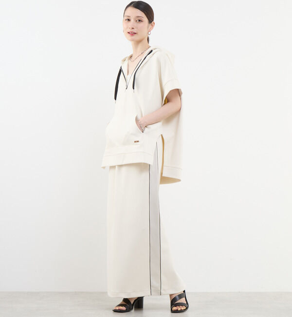 Soffitto「ハーフジップノースリーブパーカー」|パーカー|