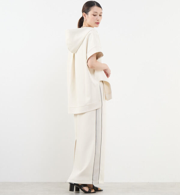 Soffitto「ハーフジップノースリーブパーカー」|パーカー|