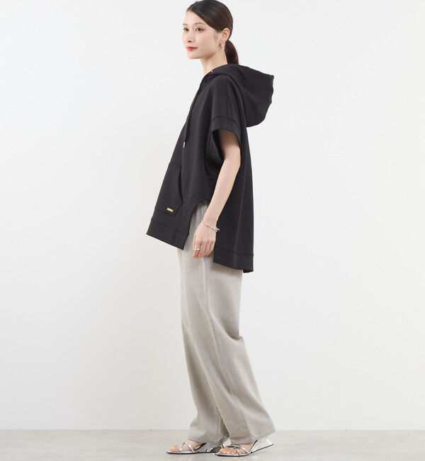 Soffitto「ハーフジップノースリーブパーカー」|パーカー|