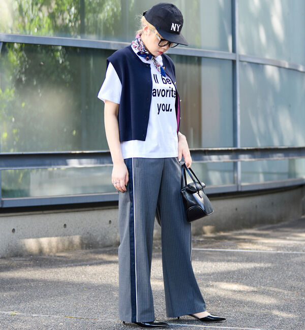 Soffitto「ピンストライプ2WAYストレッチラインパンツ」|その他|