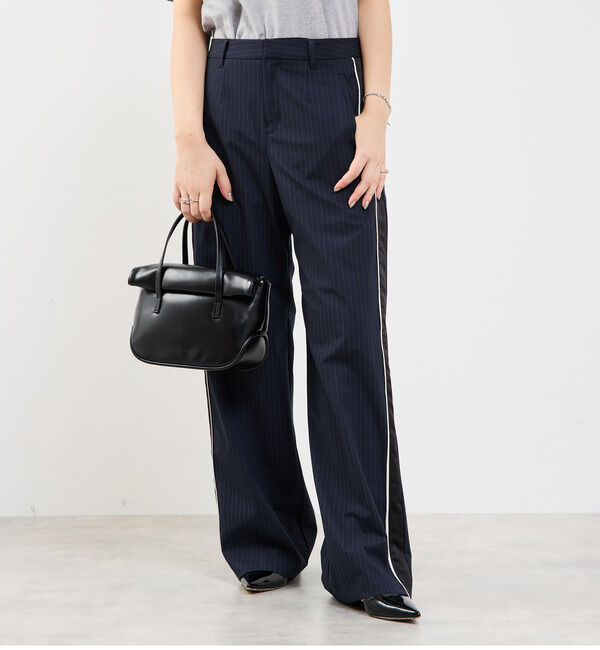 Soffitto「ピンストライプ2WAYストレッチラインパンツ」|その他|ダークネイビー