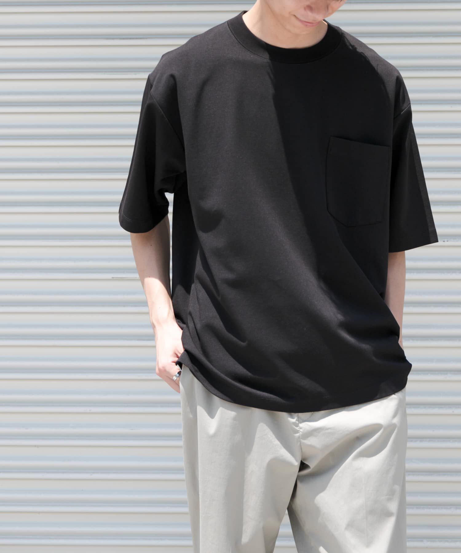 URBAN RESEARCH DOORS「FORK&SPOON　イスラエルピマダブルフェイスTシャツ」|Tシャツ・カットソー|