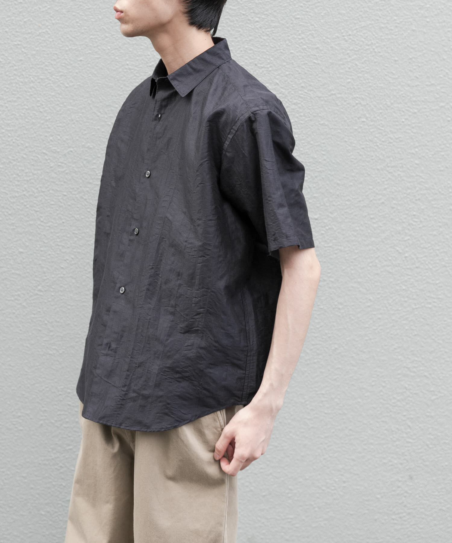 URBAN RESEARCH DOORS「FORK&SPOON　リネンワッシャーレギュラーカラーシャツ」|シャツ・ブラウス|