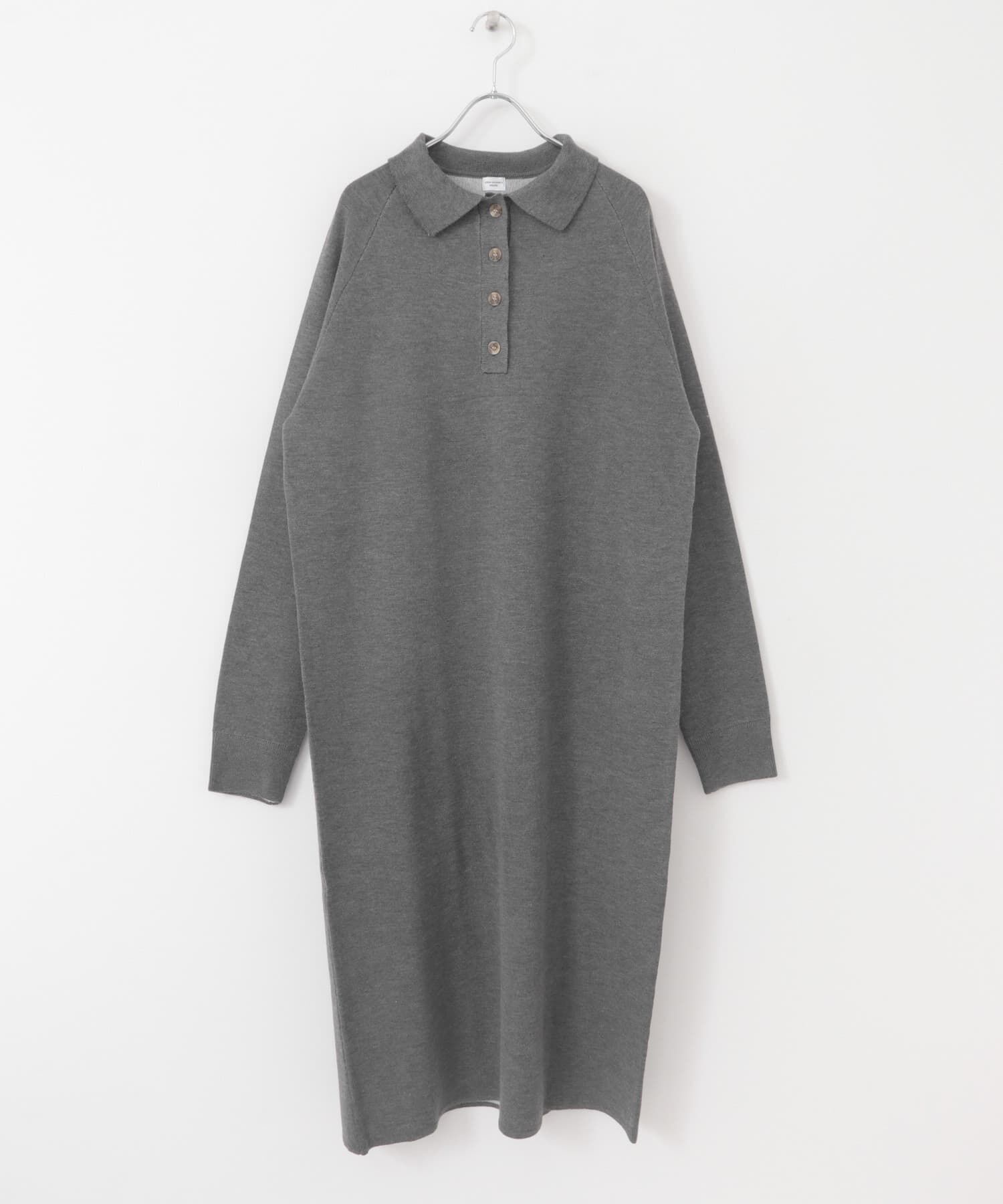 URBAN RESEARCH DOORS「衿付きニットワンピース」|ワンピース|