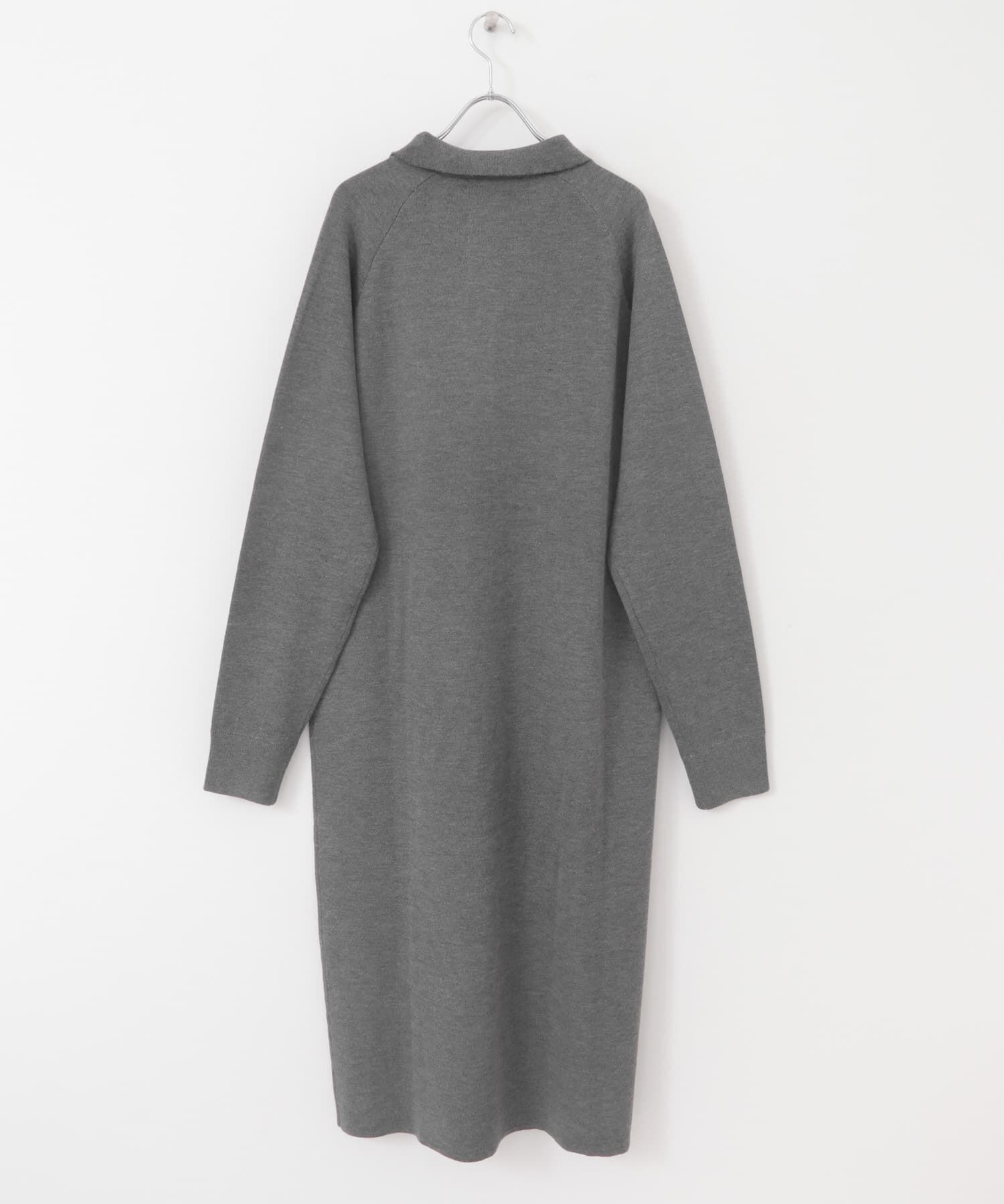 URBAN RESEARCH DOORS「衿付きニットワンピース」|ワンピース|