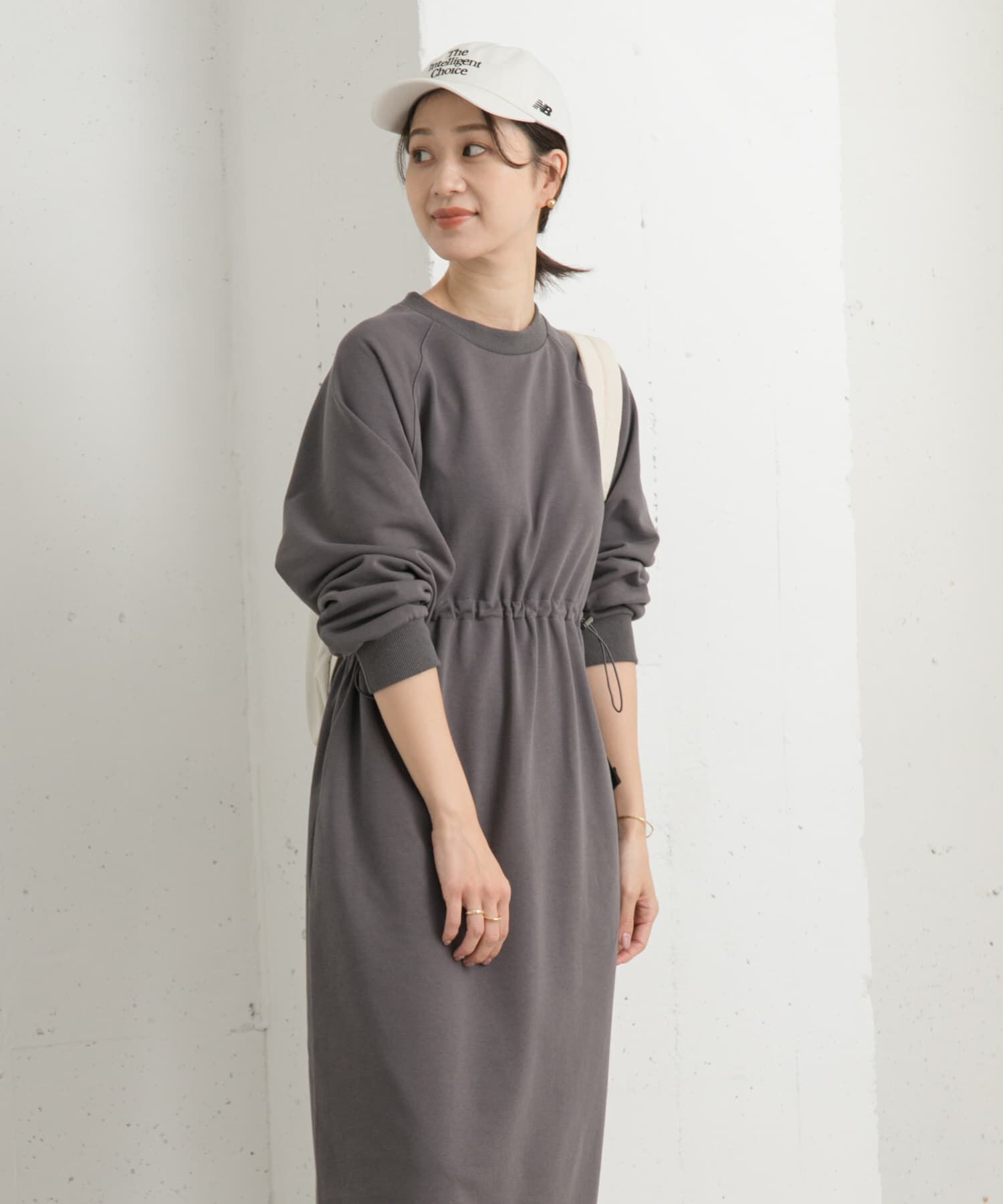 URBAN RESEARCH DOORS「ミニ裏毛ドロストワンピース」|ワンピース|