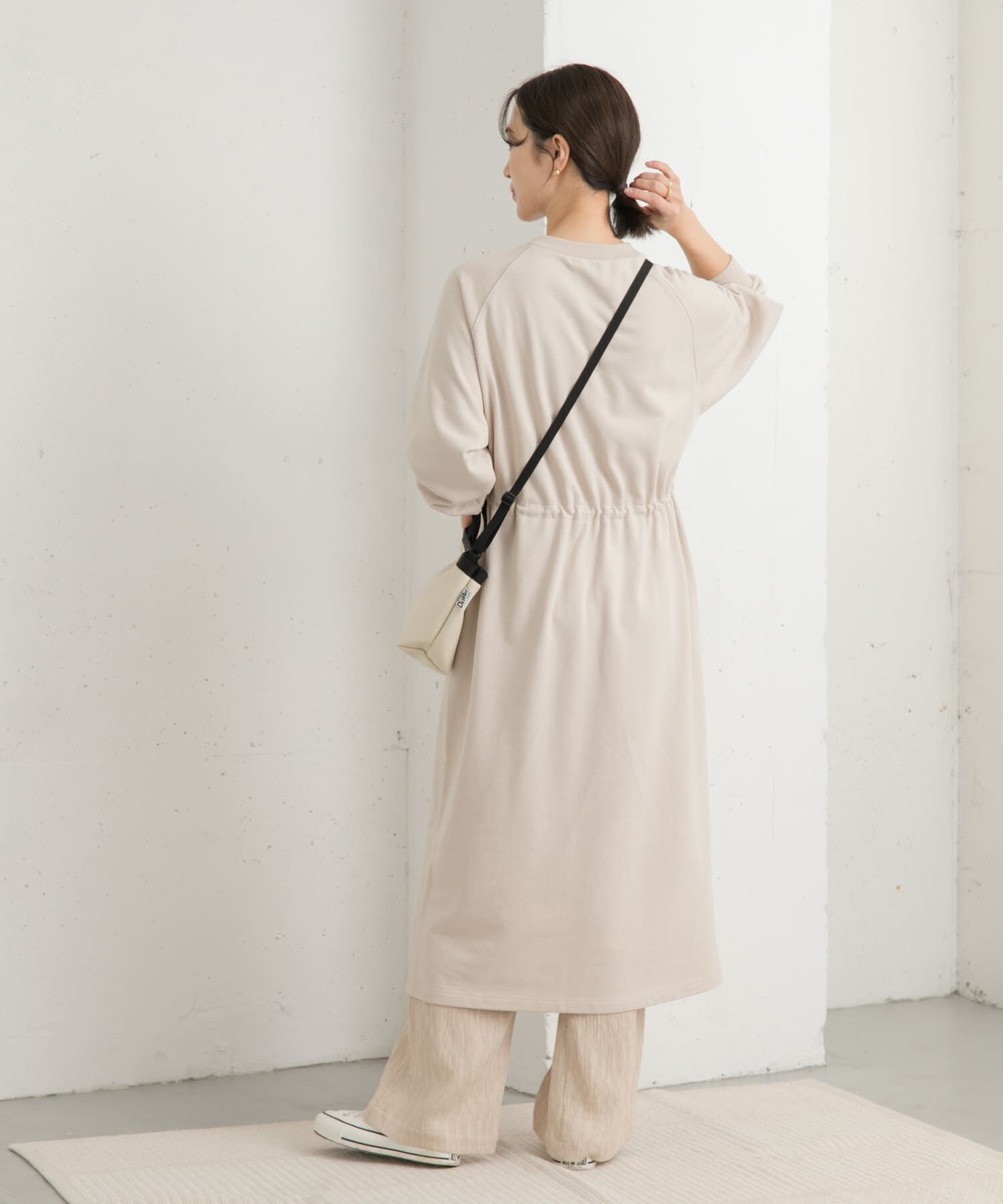 URBAN RESEARCH DOORS「ミニ裏毛ドロストワンピース」|ワンピース|