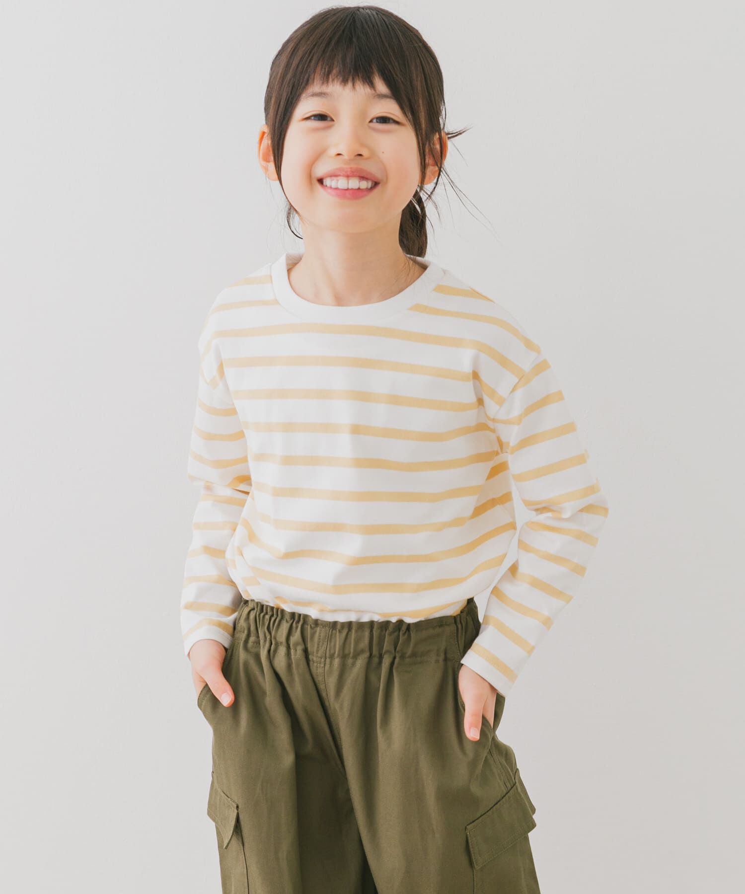 URBAN RESEARCH DOORS「『親子ﾘﾝｸ』『WEB/一部店舗限定ｻｲｽﾞ』ﾎﾞｰﾀﾞｰﾜｲﾄﾞﾌﾟﾙ」|その他|イエロー系その他