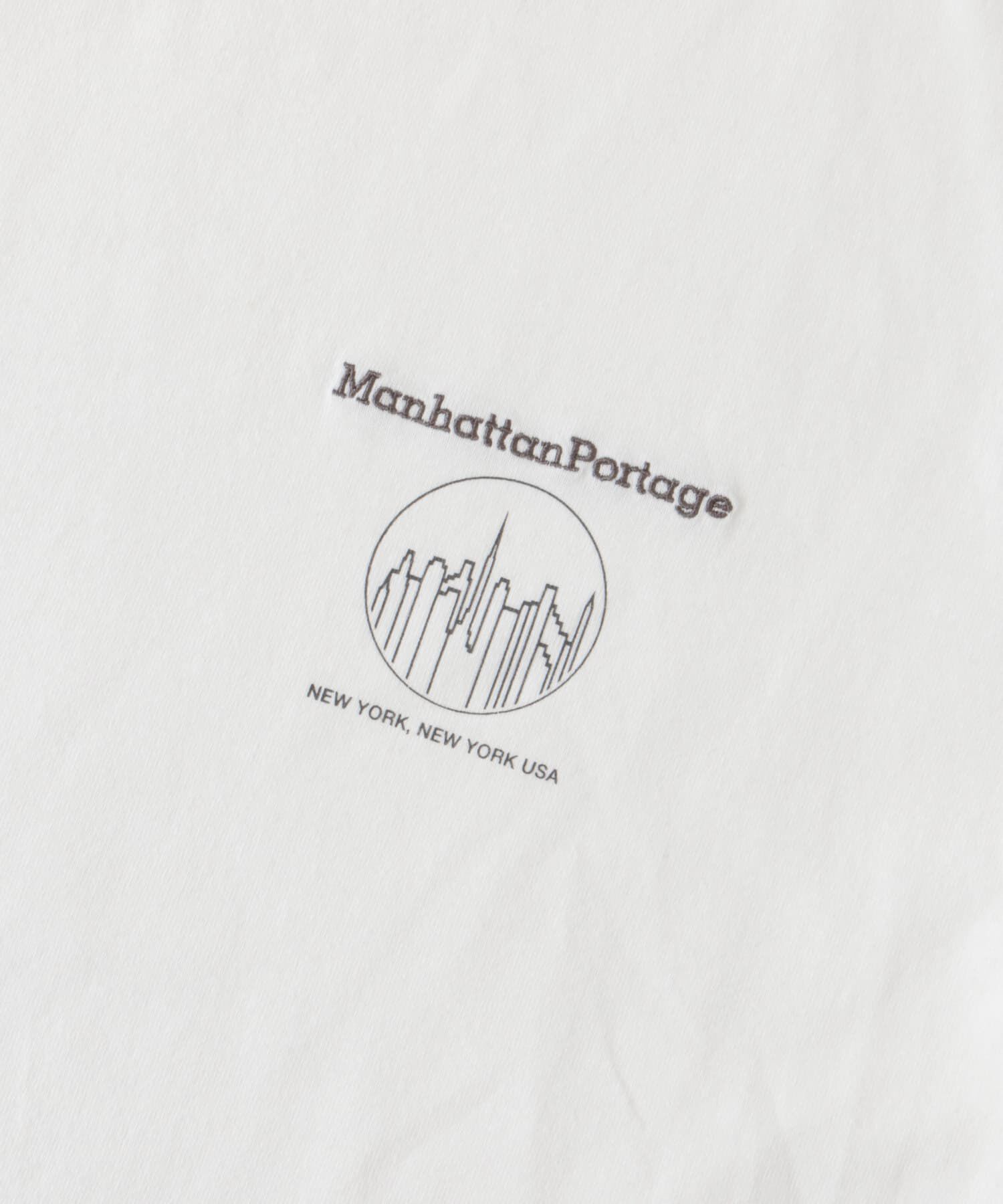 URBAN RESEARCH DOORS「『別注』MANHATTAN PORTAGE&times;DOORS　1ポイントプリントTシャツ」|Tシャツ・カットソー|