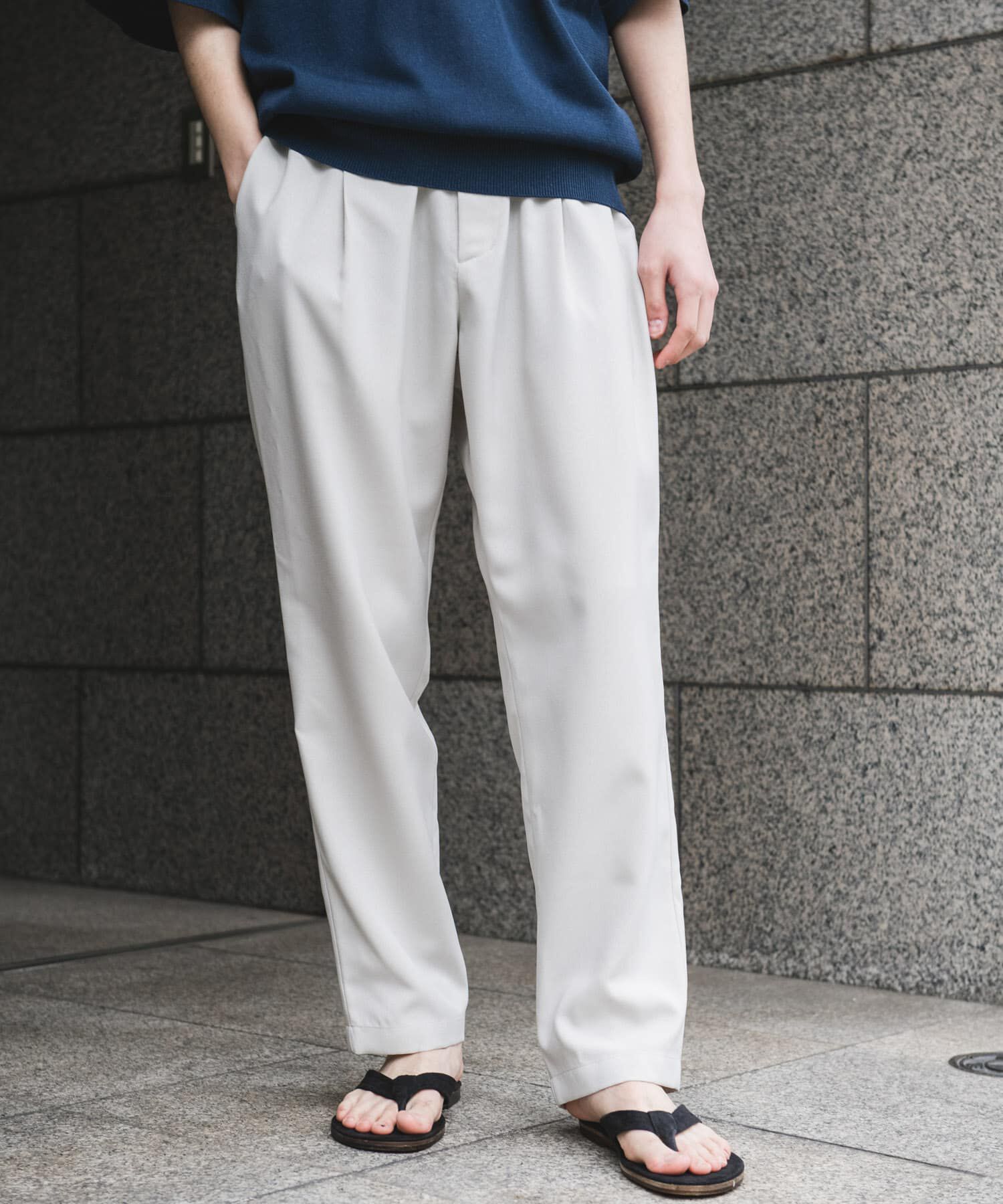 URBAN RESEARCH DOORS「『イージーケア/速乾』リネンライクイージートラウザー」|その他|