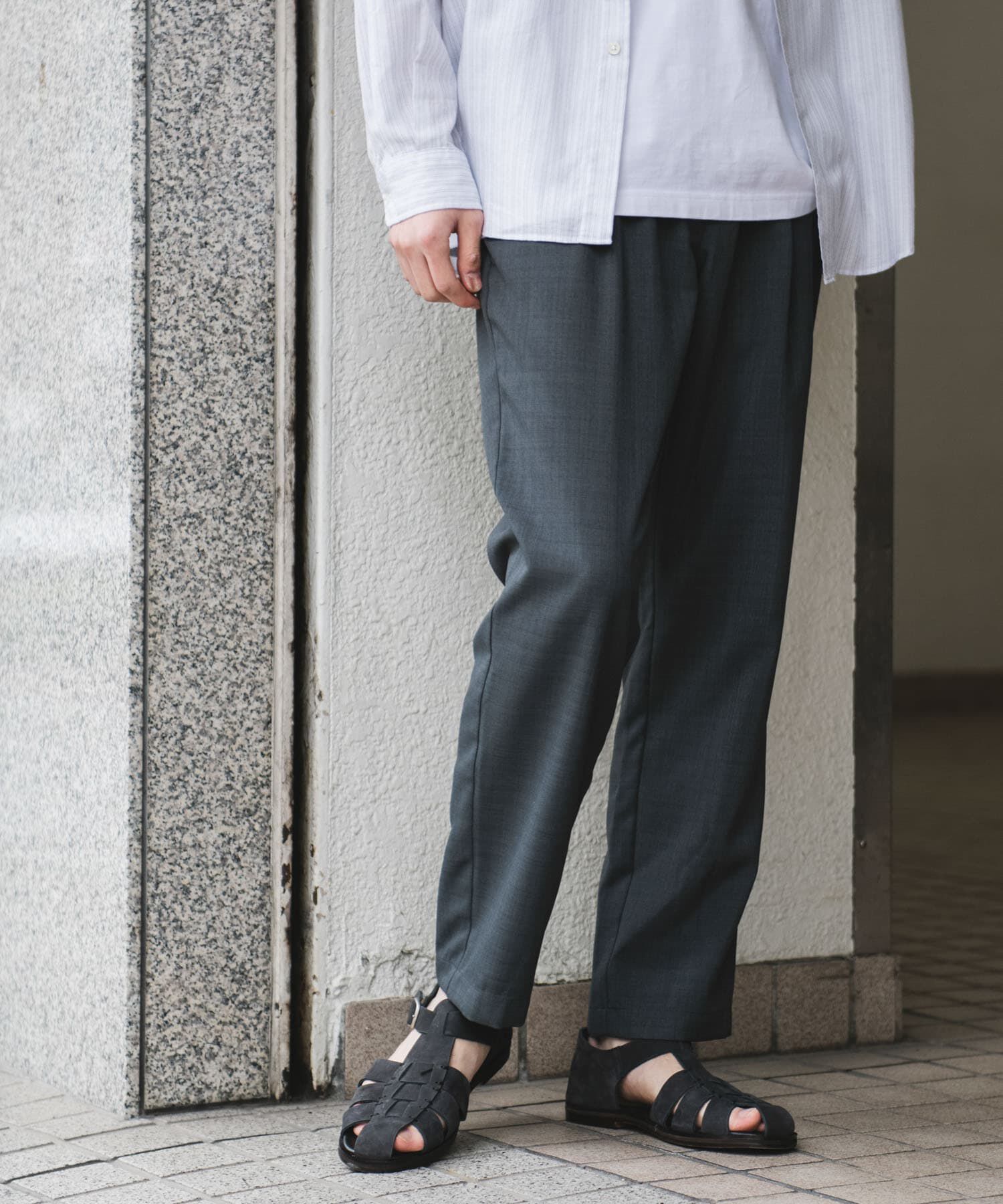 URBAN RESEARCH DOORS「『イージーケア/速乾』リネンライクイージートラウザー」|その他|