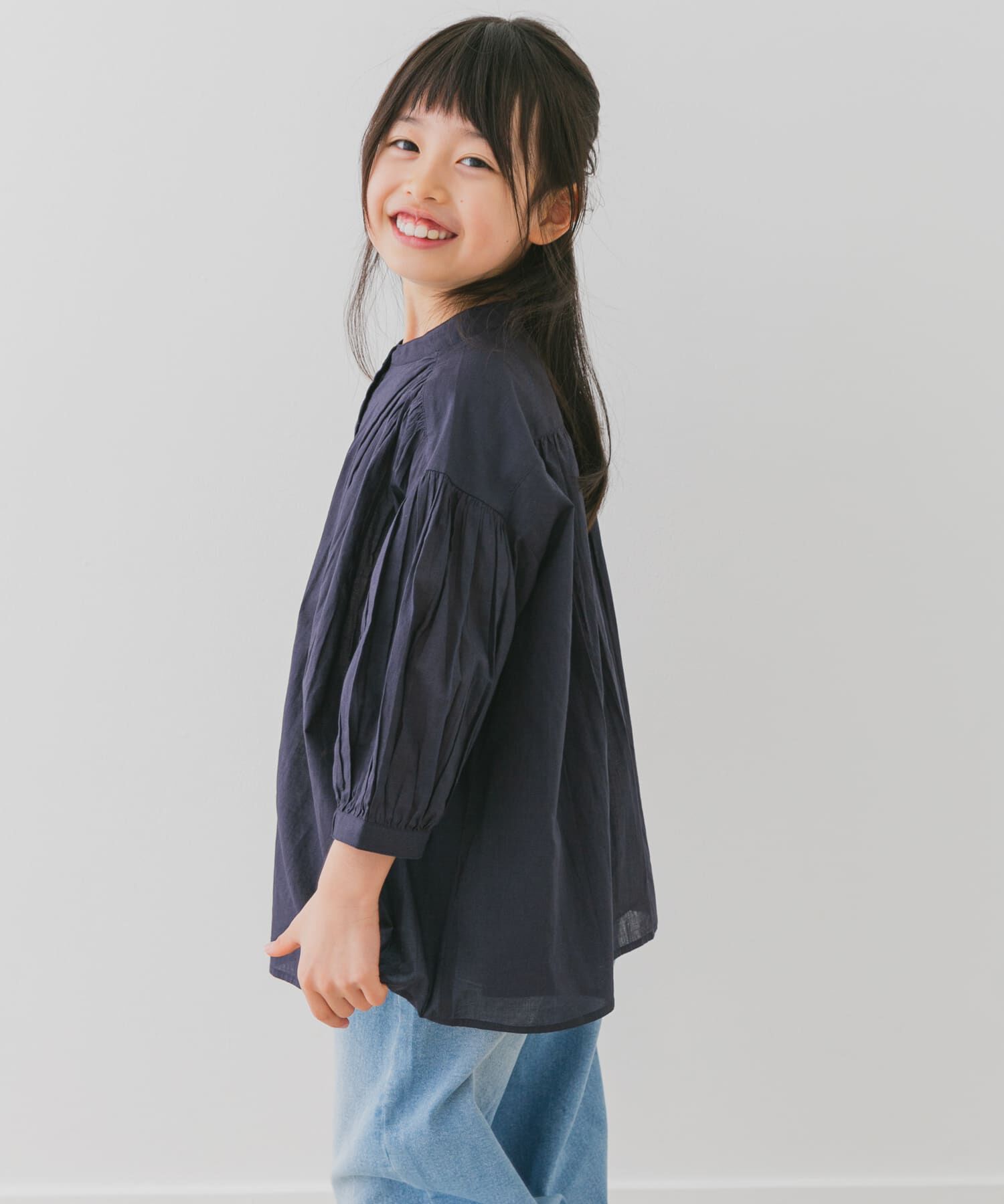 URBAN RESEARCH DOORS「『親子リンク』コットンボイルギャザーブラウス(KIDS)」|その他|