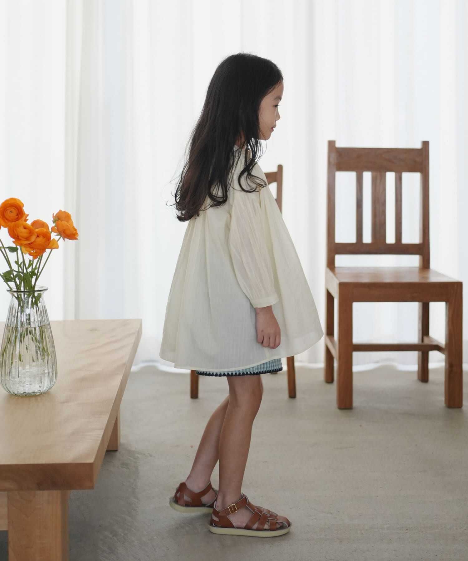 URBAN RESEARCH DOORS「『親子リンク』コットンボイルギャザーブラウス(KIDS)」|その他|