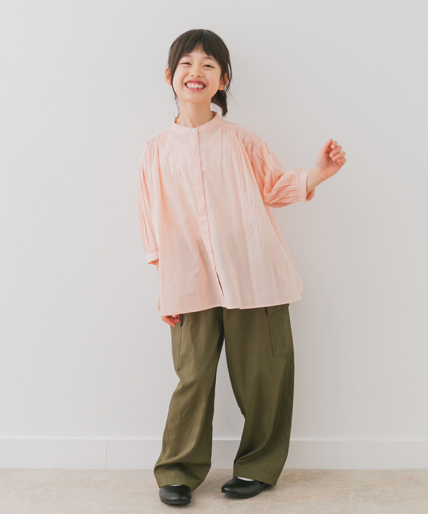 URBAN RESEARCH DOORS「『親子リンク』コットンボイルギャザーブラウス(KIDS)」|その他|