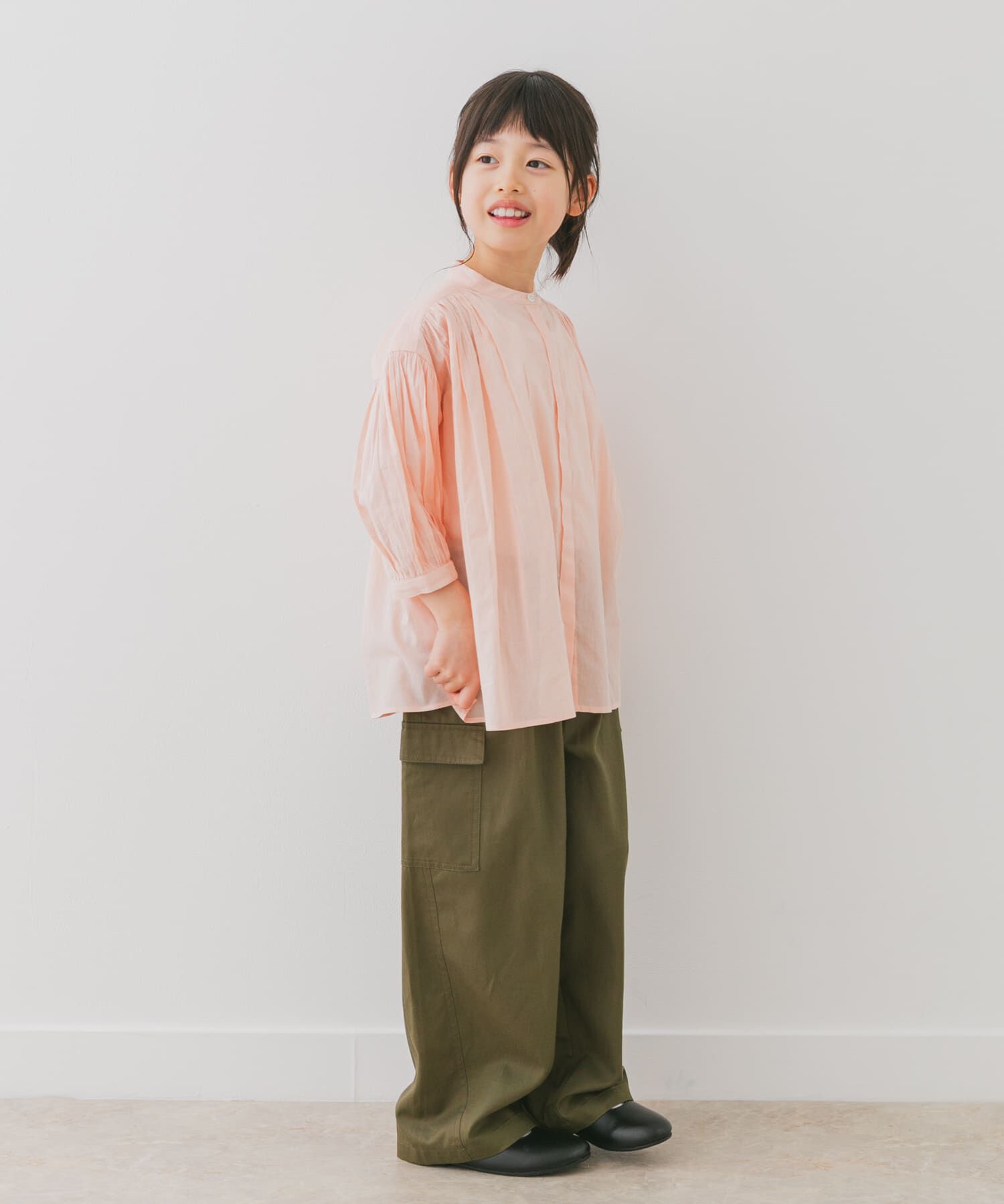 URBAN RESEARCH DOORS「『親子リンク』コットンボイルギャザーブラウス(KIDS)」|その他|