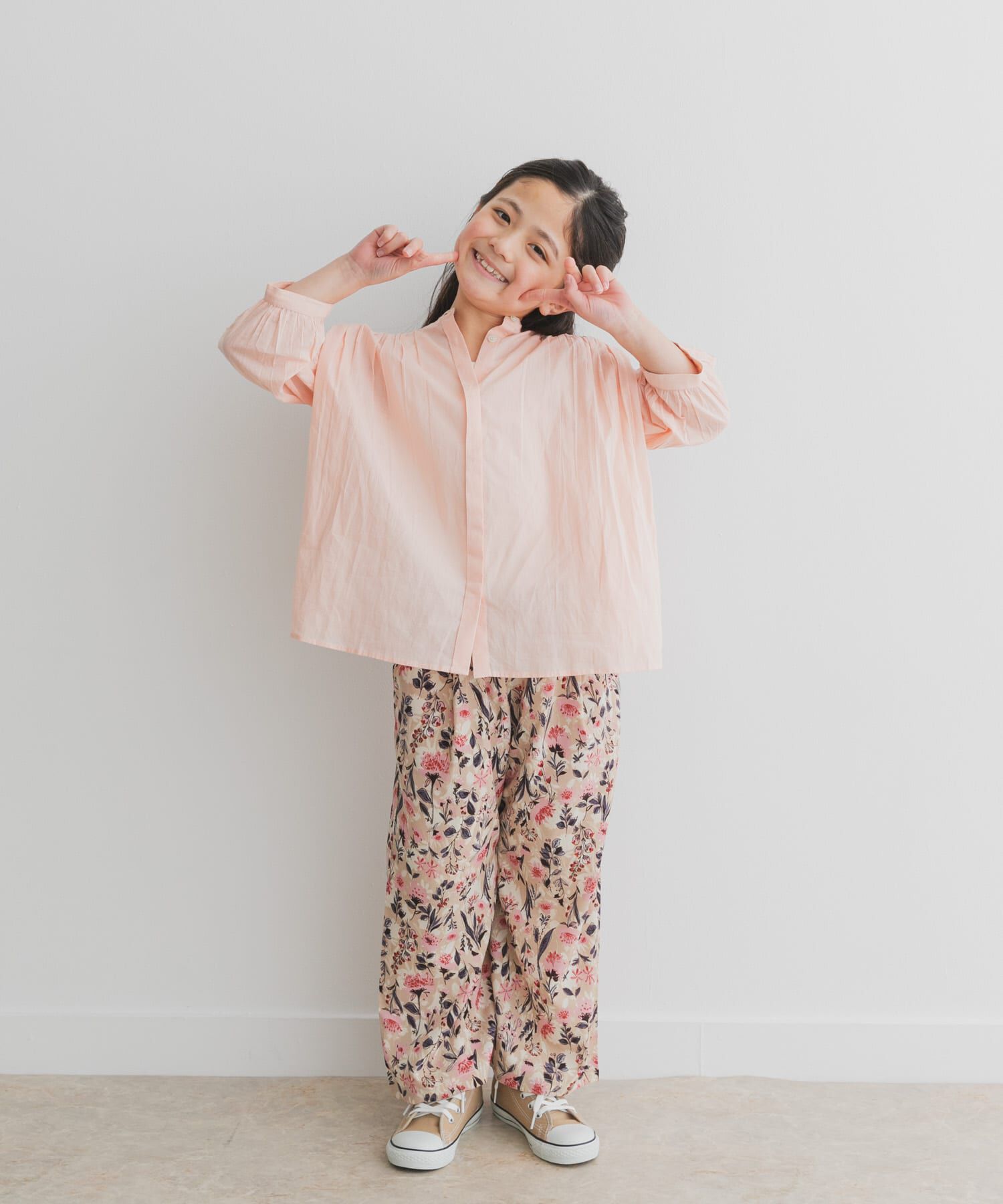 URBAN RESEARCH DOORS「『親子リンク』コットンボイルギャザーブラウス(KIDS)」|その他|