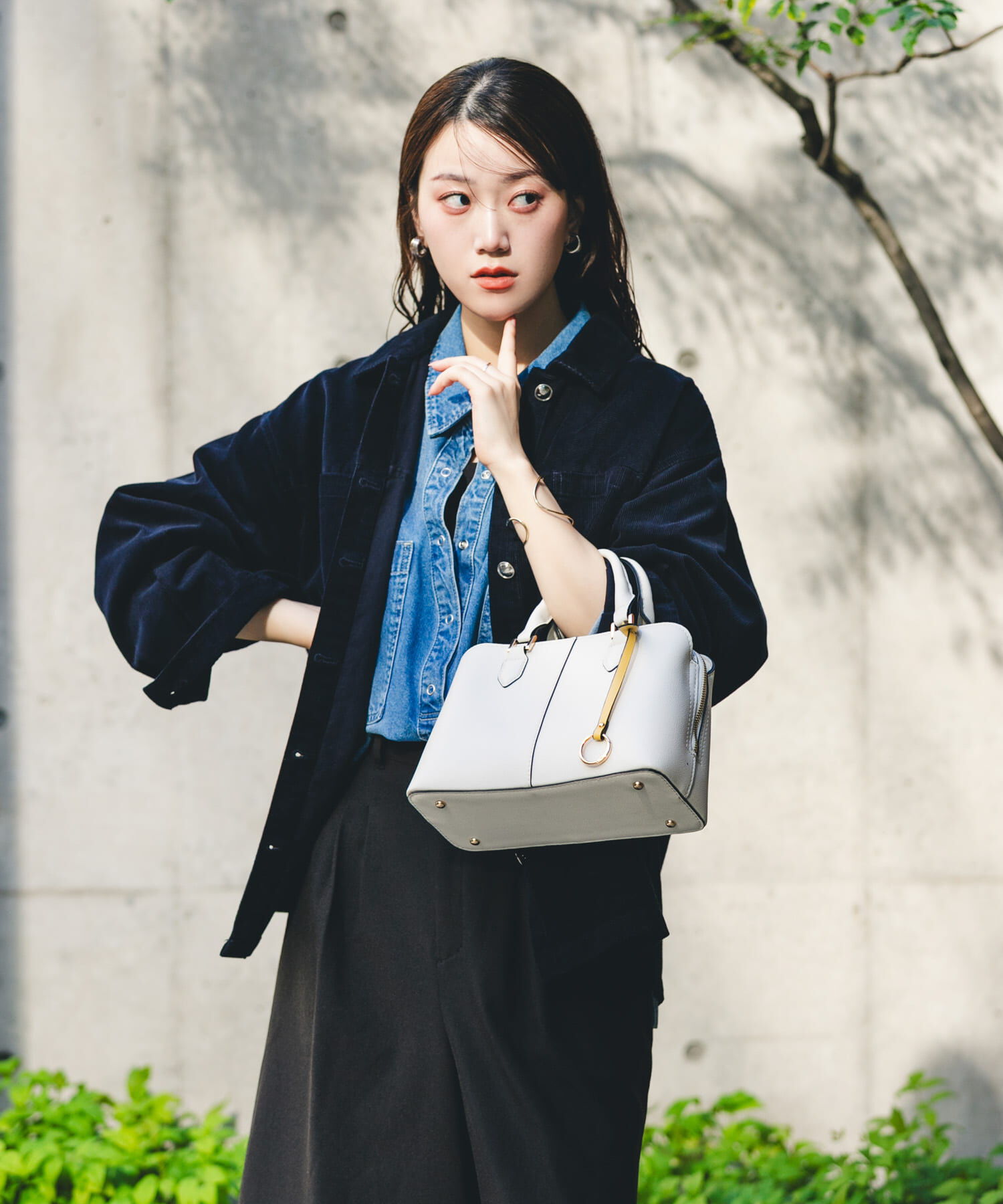 RODE SKO「センターステッチハンドバッグ」|ハンドバッグ|