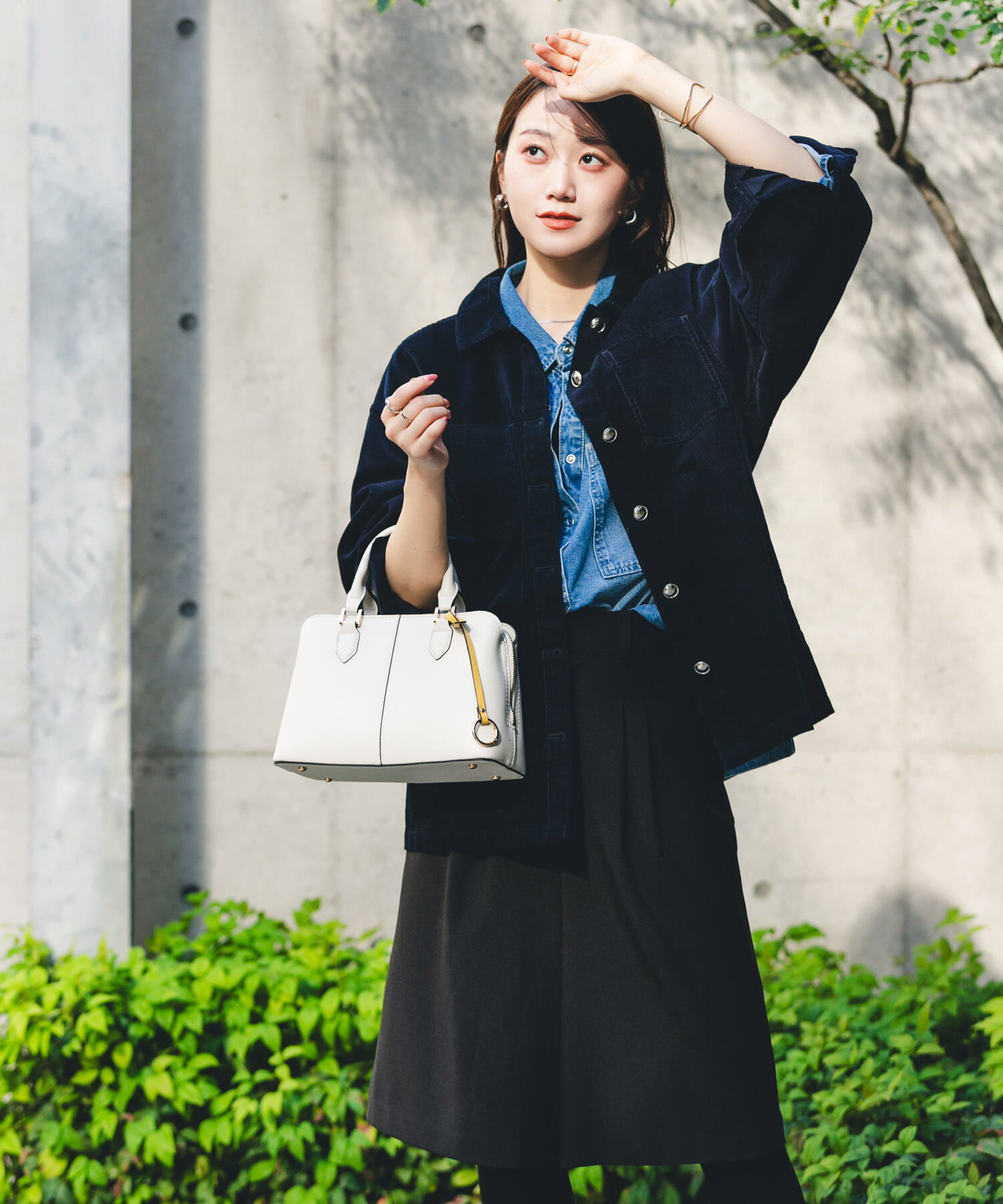 RODE SKO「センターステッチハンドバッグ」|ハンドバッグ|