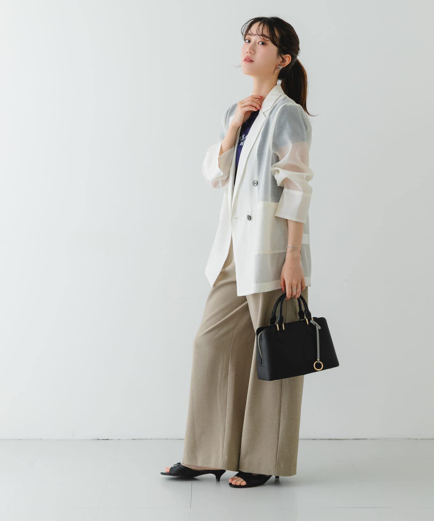 RODE SKO「センターステッチハンドバッグ」|ハンドバッグ|