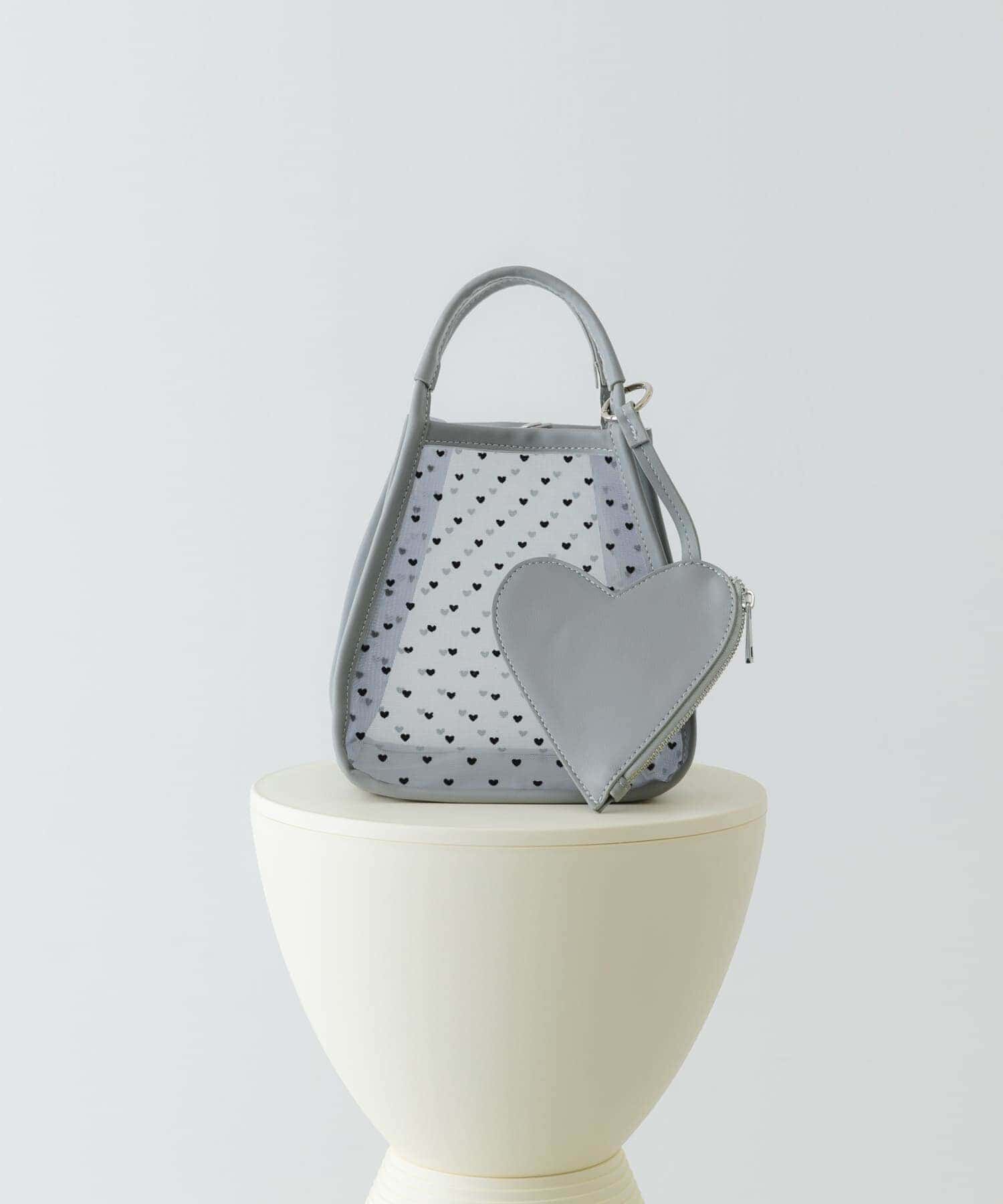 RODE SKO「ハートシアーハンドバッグ」|ハンドバッグ|グレー