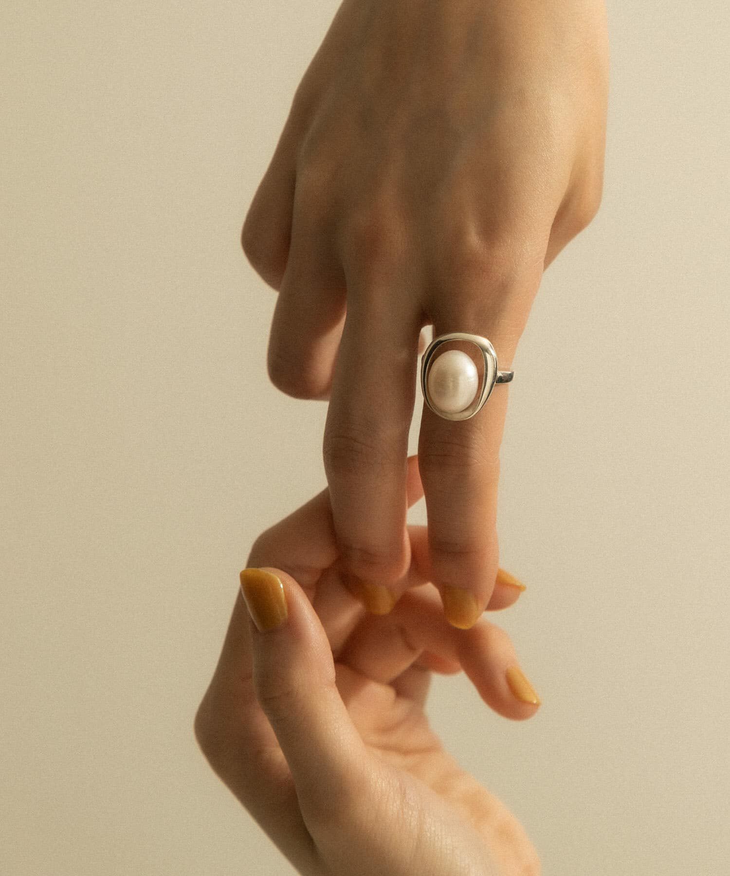 SMELLY「SMELLY so&rsquo;　pearl round ring」|リング|シルバー