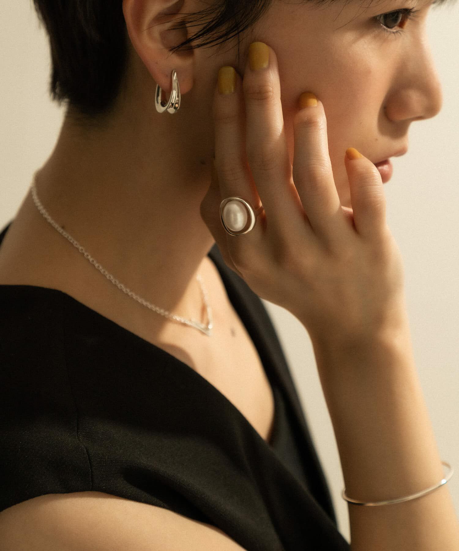 SMELLY「SMELLY so&rsquo;　pearl round ring」|リング|