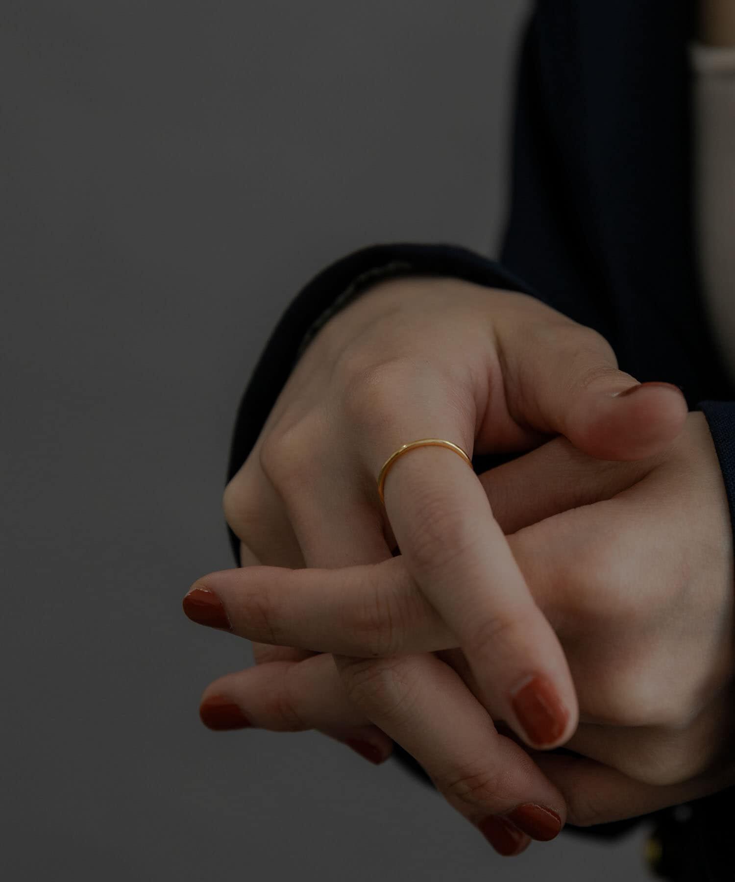 SMELLY「SMELLY so&rsquo;　slim basic ring」|リング|ゴールド