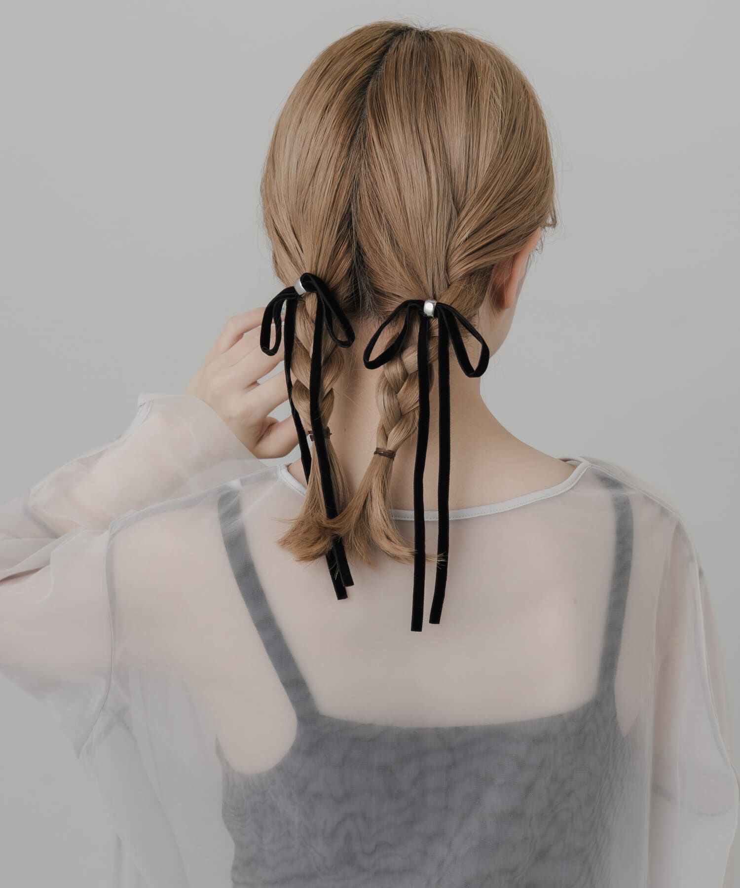 SMELLY「『WEB/一部店舗限定』ベロアリボン2セットヘアカフ」|その他|