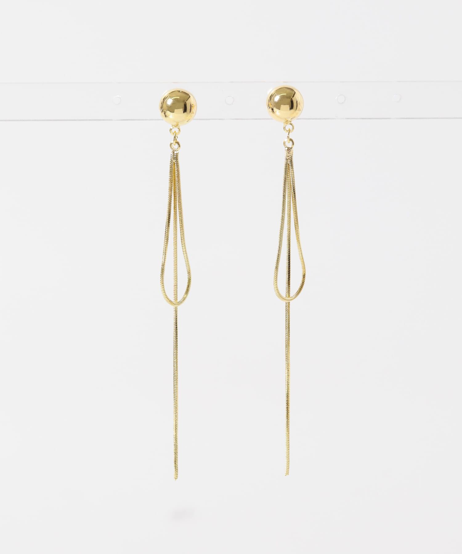 SMELLY「ボールチェーンフープピアス」|ピアス|