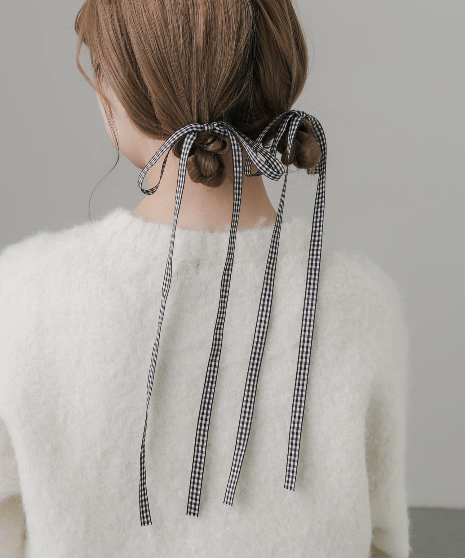 SMELLY「ギンガムチェックリボン2セットヘアカフ」|その他|