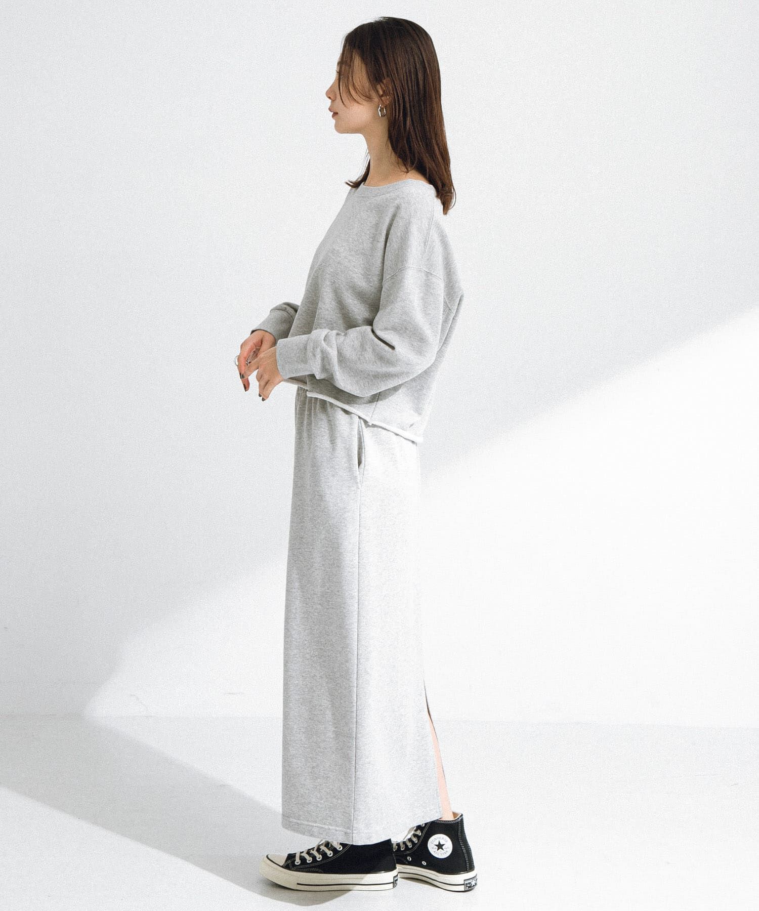 Sonny Label 「『WEB/一部店舗限定』ラメ裏毛スウェット&スカートセットアップ」|ワンピース|