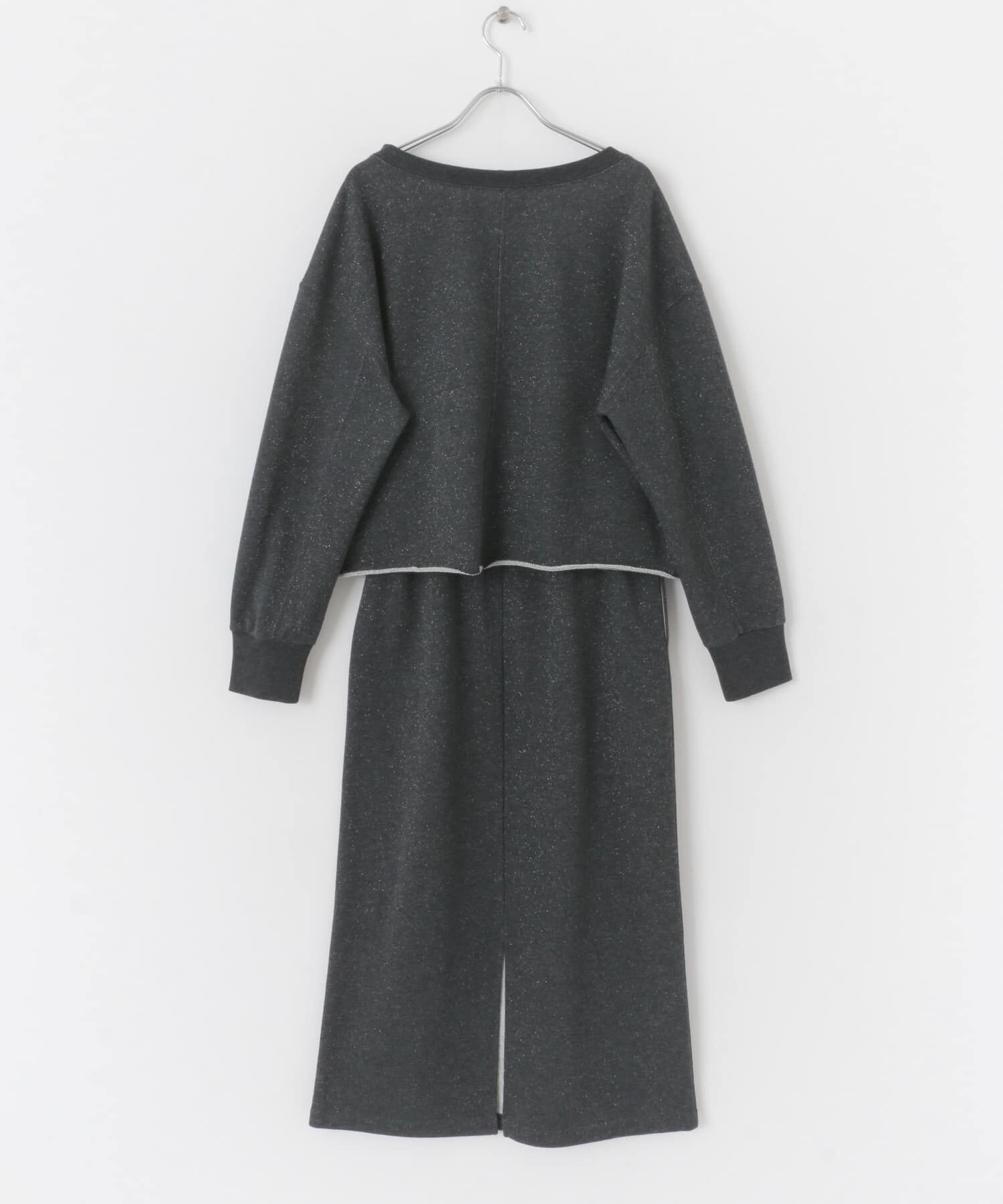 Sonny Label 「『WEB/一部店舗限定』ラメ裏毛スウェット&スカートセットアップ」|ワンピース|
