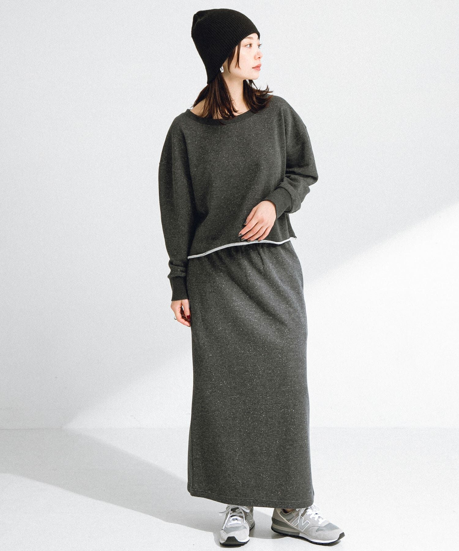 Sonny Label 「『WEB/一部店舗限定』ラメ裏毛スウェット&スカートセットアップ」|ワンピース|