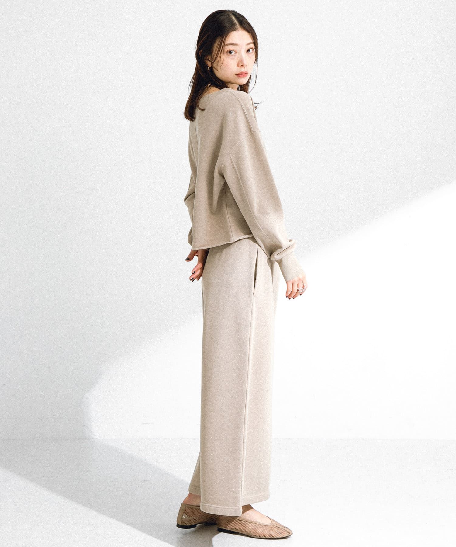 Sonny Label 「『WEB/一部店舗限定』ラメ裏毛スウェット&スカートセットアップ」|ワンピース|