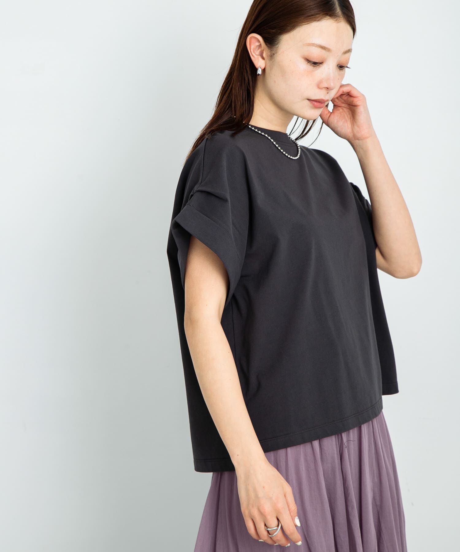 Sonny Label 「ダブルタックフレンチスリーブプルオーバー」|Tシャツ・カットソー|