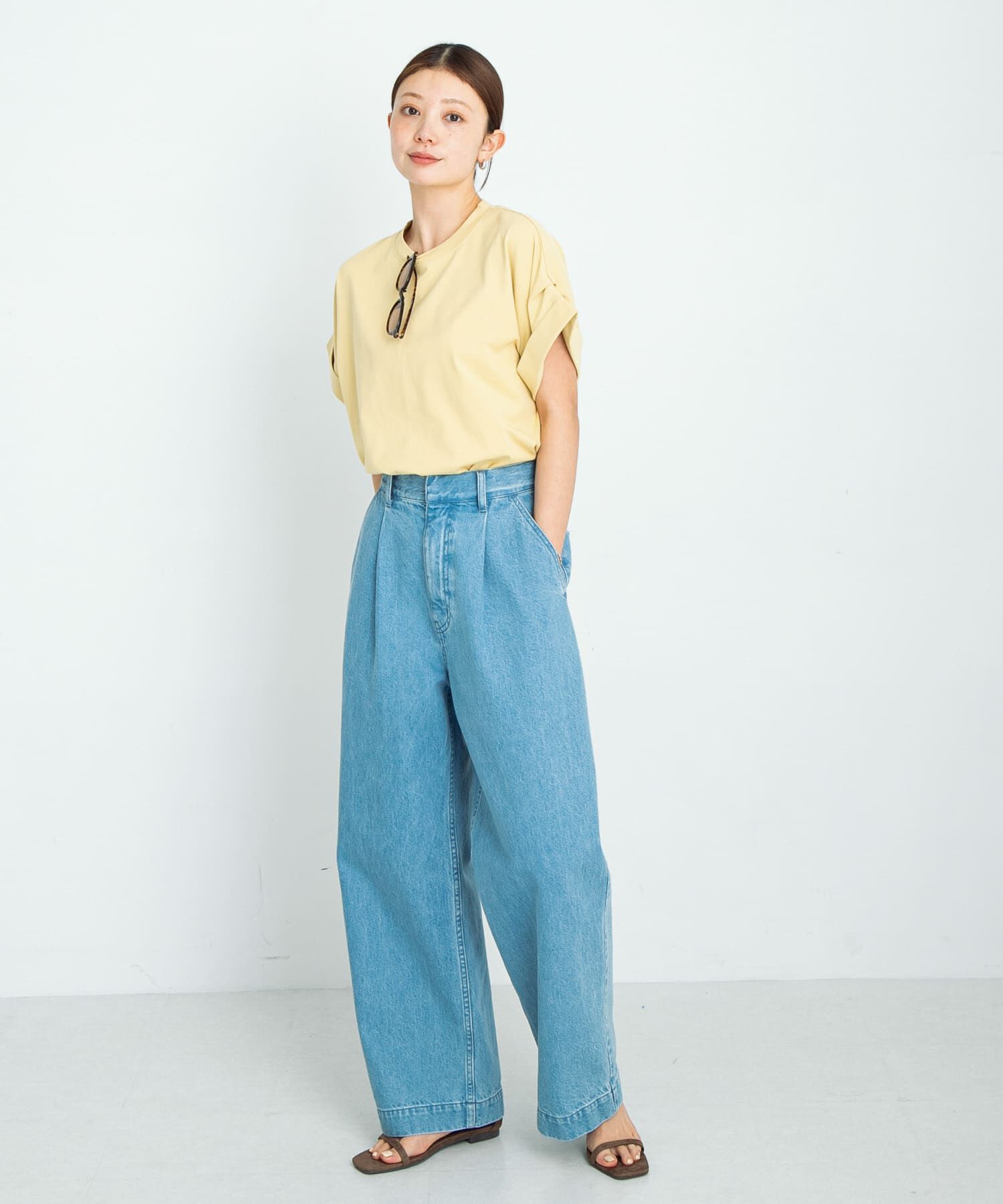 Sonny Label 「ダブルタックフレンチスリーブプルオーバー」|Tシャツ・カットソー|