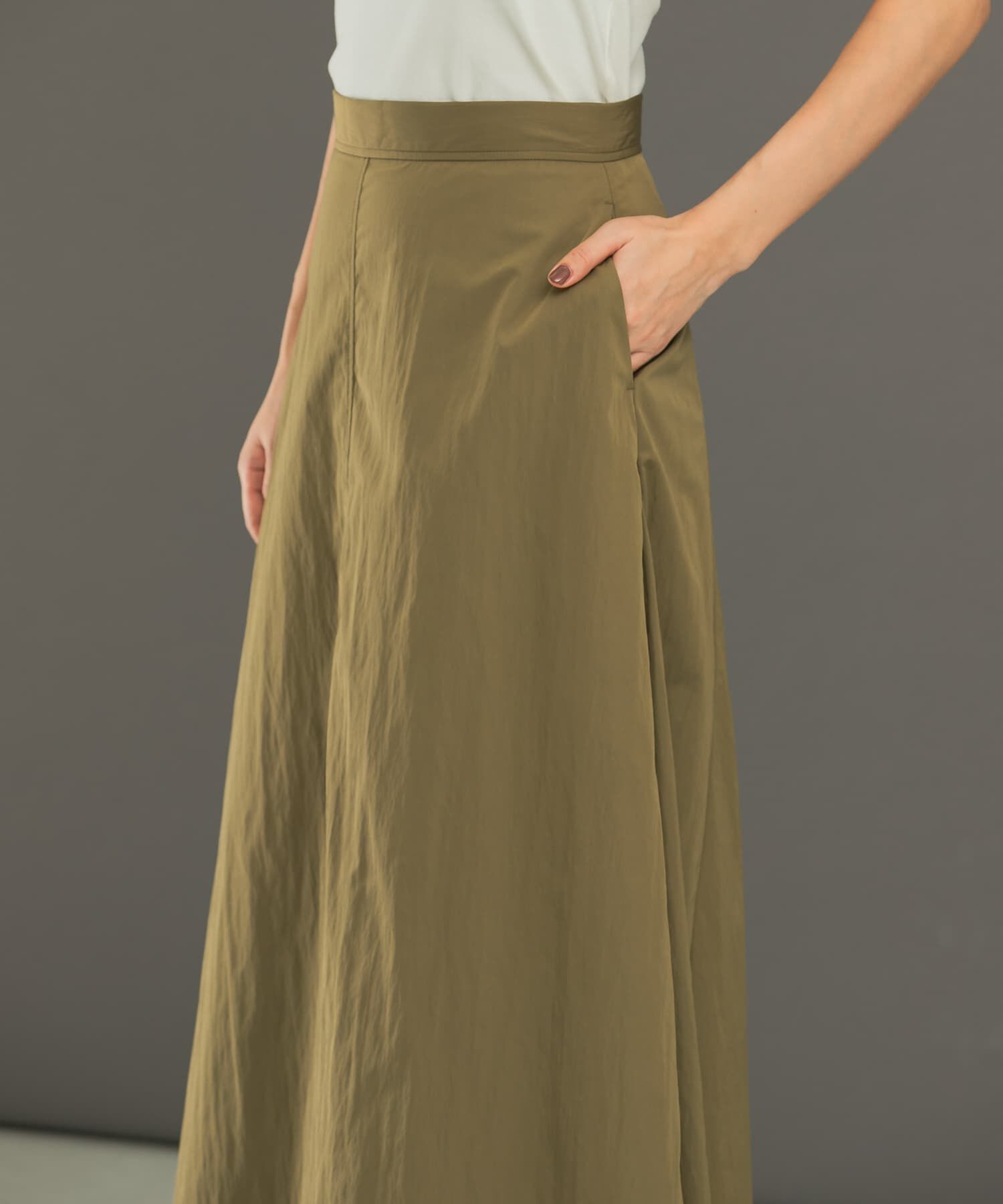 URBAN RESEARCH ROSSO「タフタロングフレアスカート」|スカート|