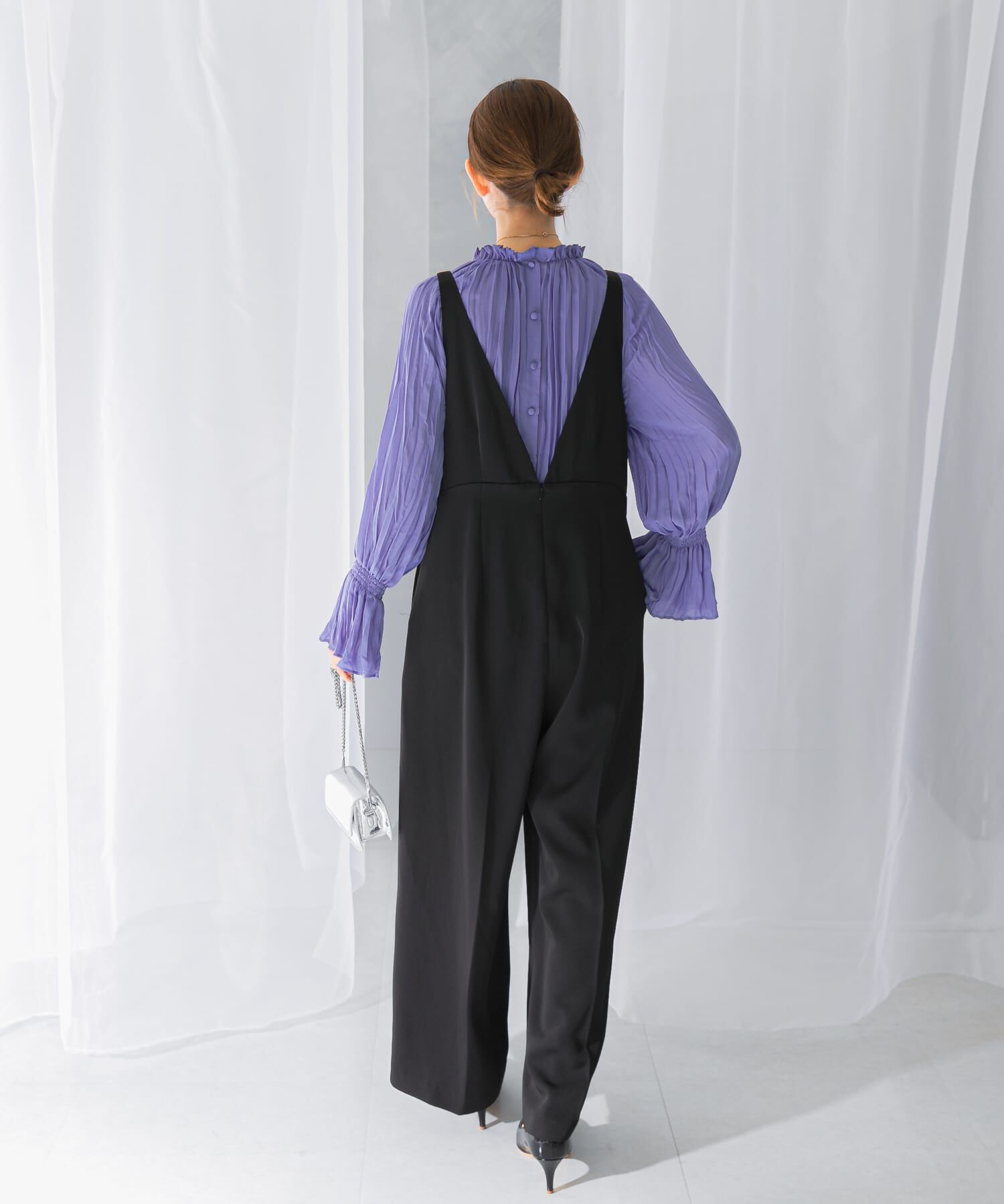 URBAN RESEARCH ROSSO「ワイドパンツデザインオールインワン」|スカート|