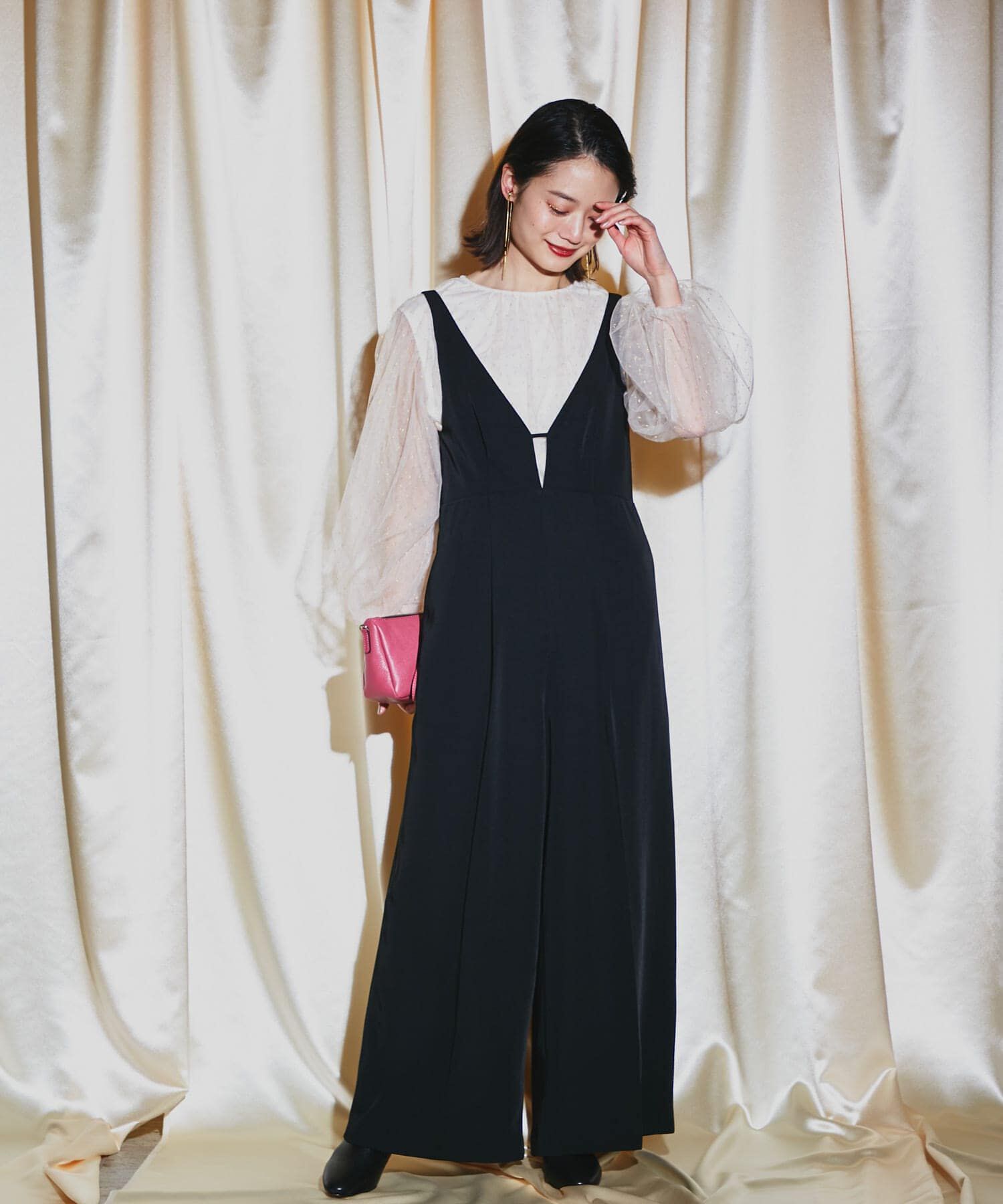 URBAN RESEARCH ROSSO「ワイドパンツデザインオールインワン」|スカート|