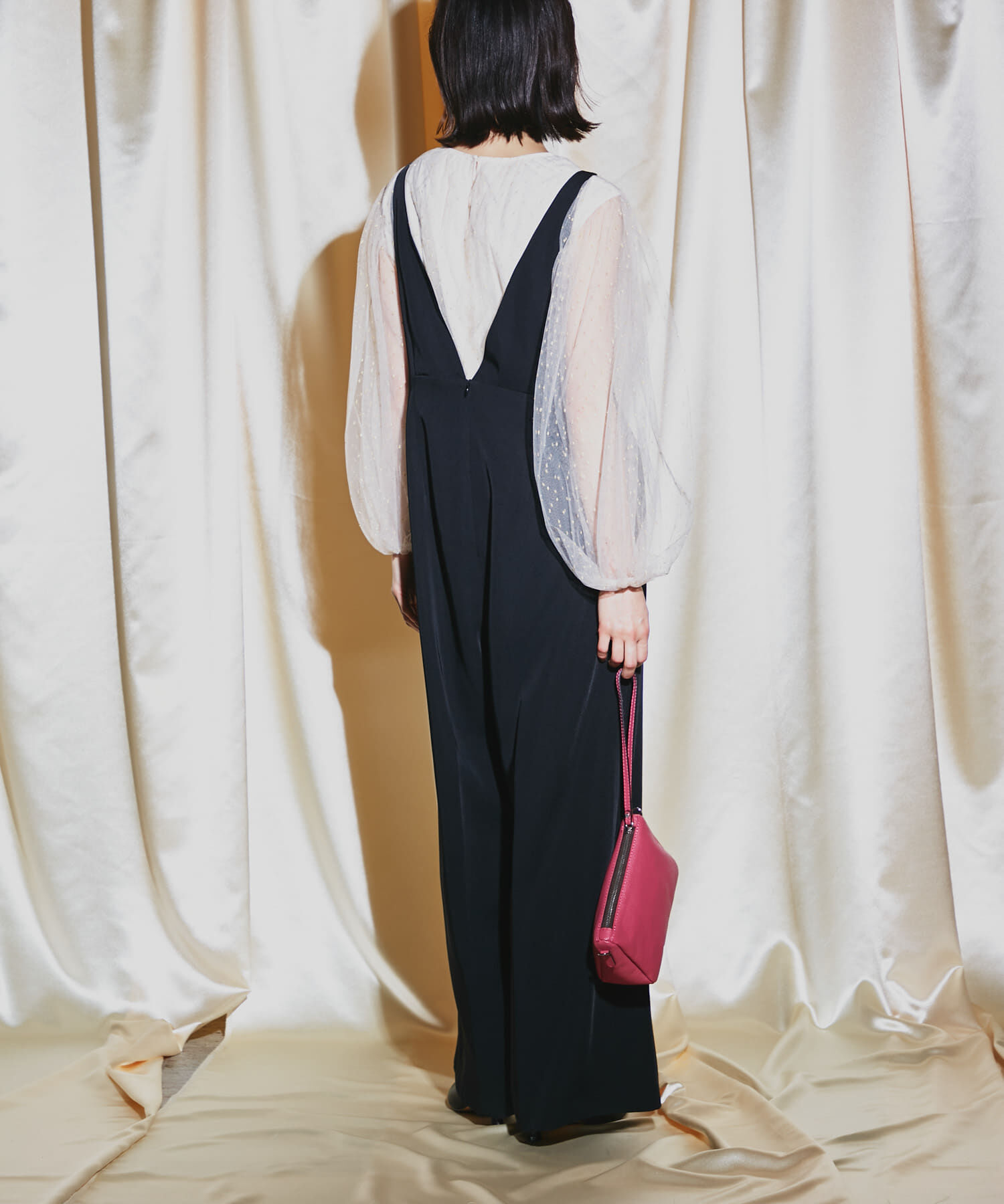 URBAN RESEARCH ROSSO「ワイドパンツデザインオールインワン」|スカート|