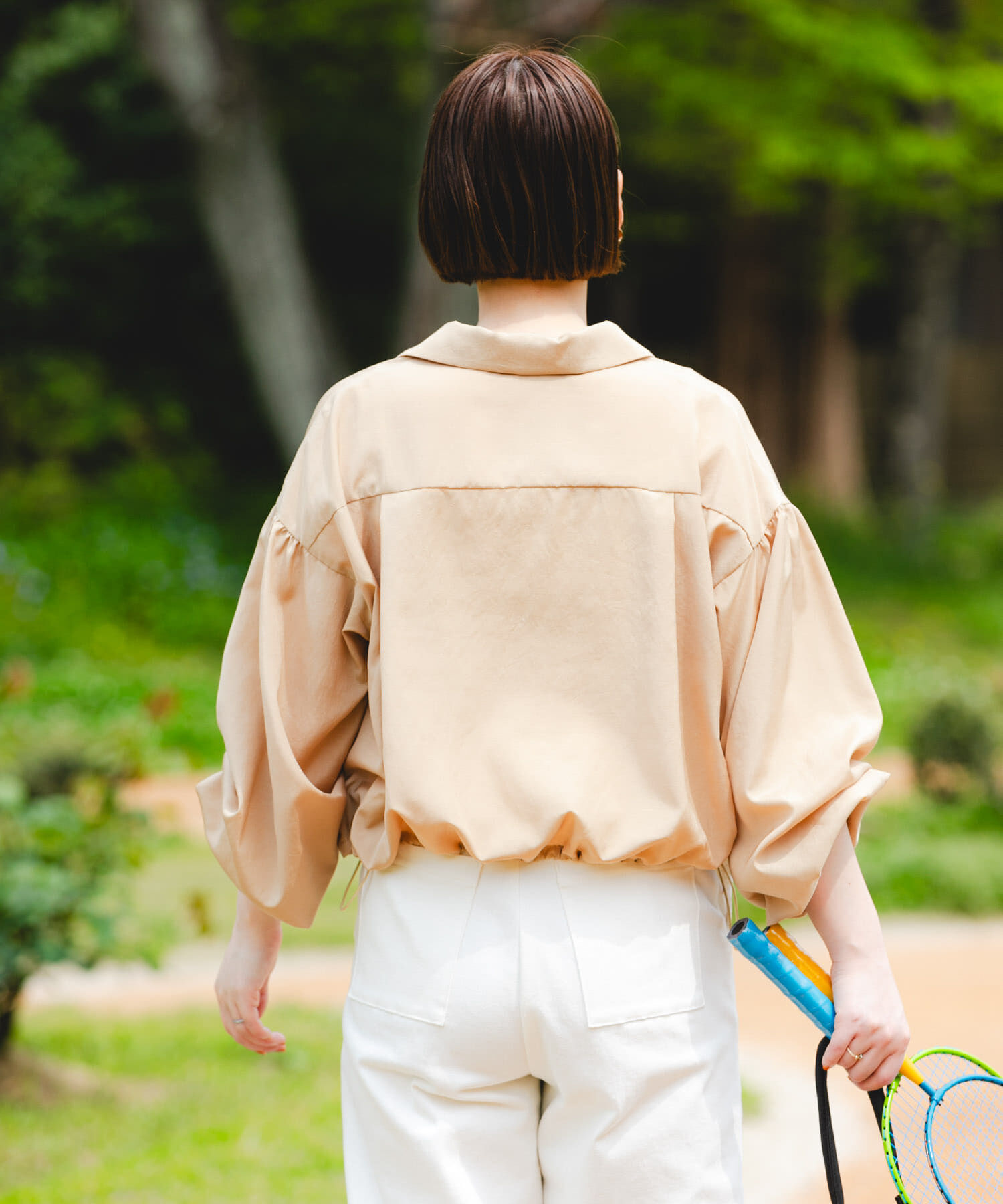 URBAN RESEARCH ROSSO「F by ROSSO　UVCUT撥水ボリュームスリーブシャツ」|シャツ・ブラウス|