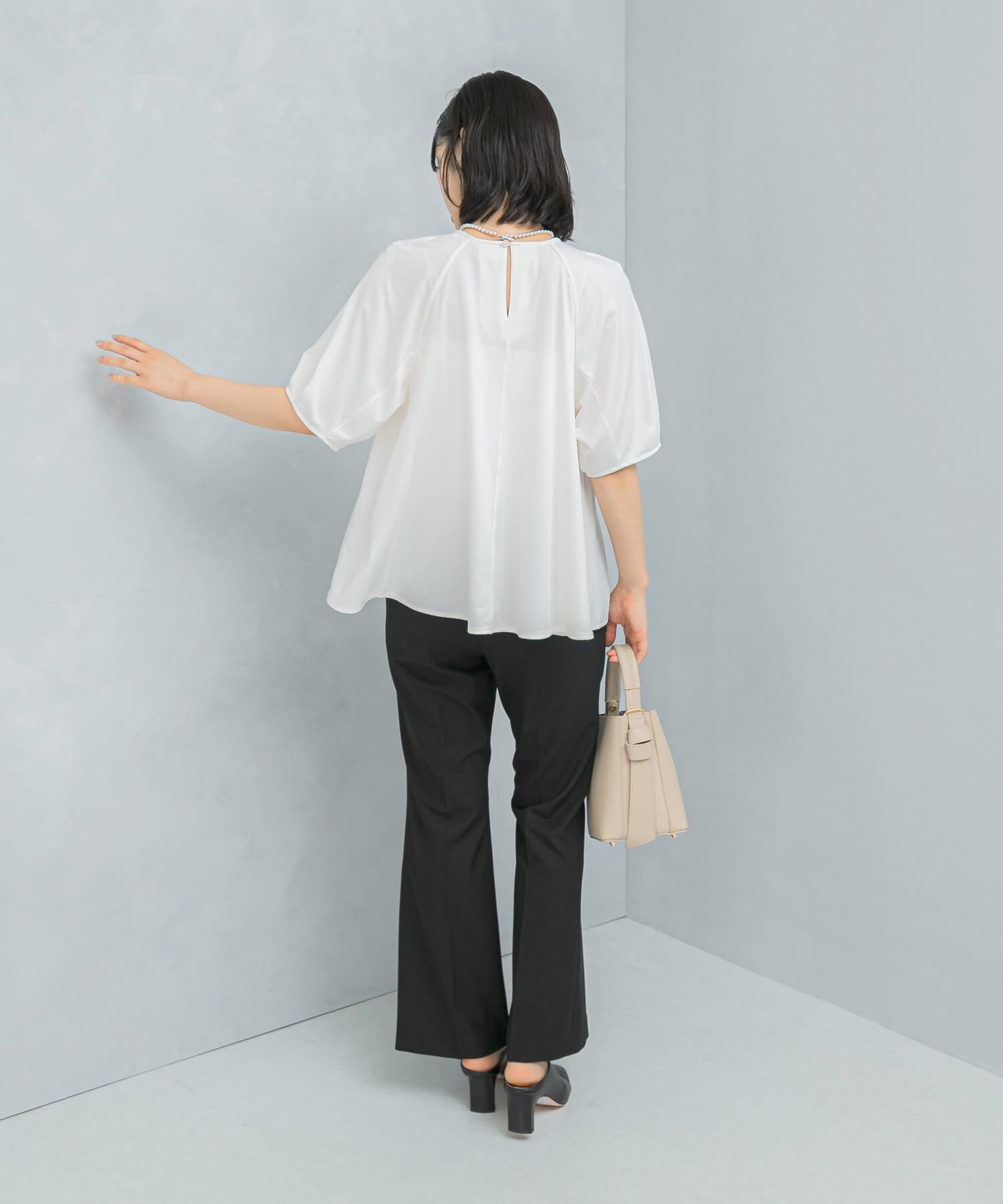 URBAN RESEARCH ROSSO「クールタッチフレアポンチプルオーバー」|Tシャツ・カットソー|