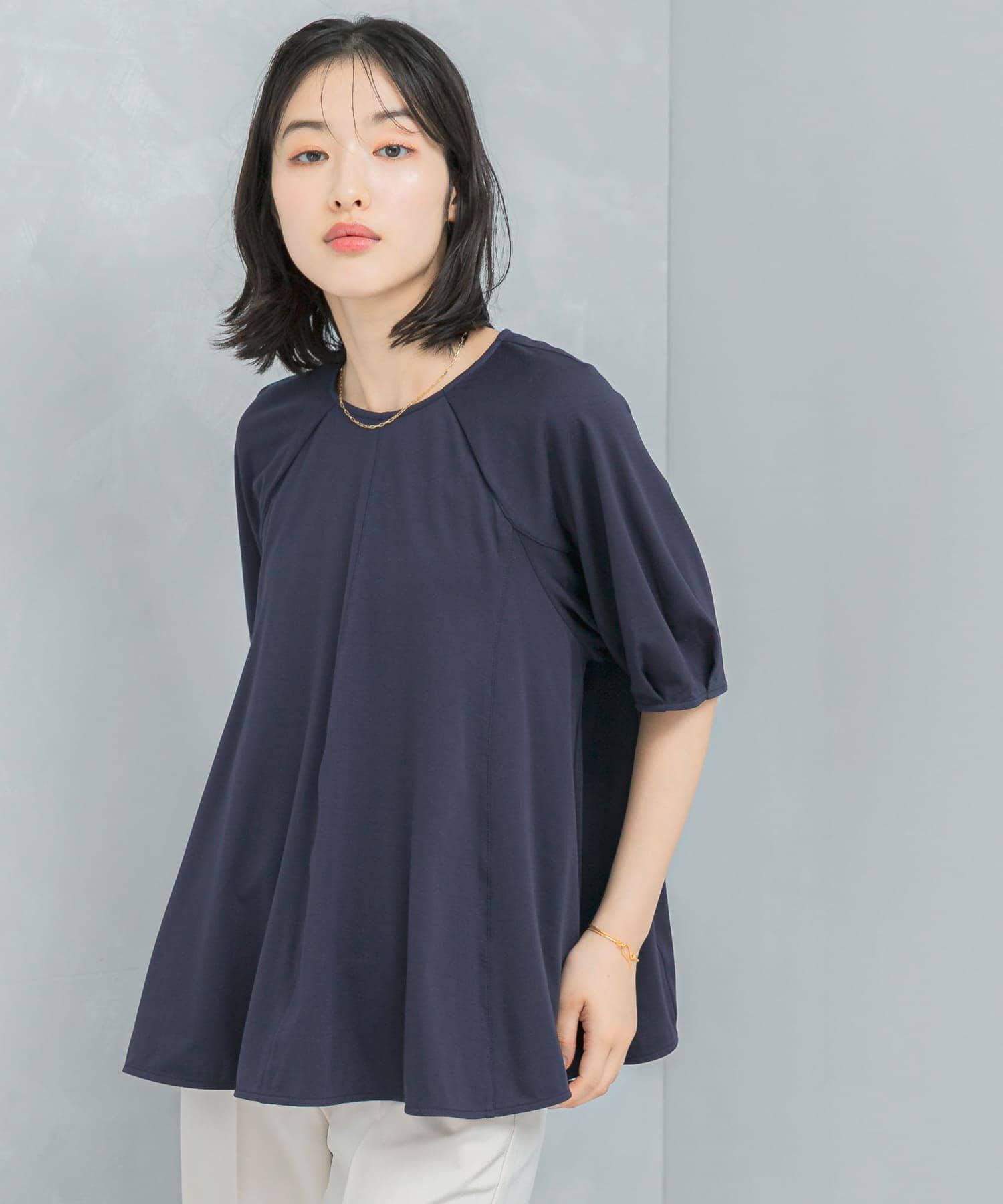 URBAN RESEARCH ROSSO「クールタッチフレアポンチプルオーバー」|Tシャツ・カットソー|