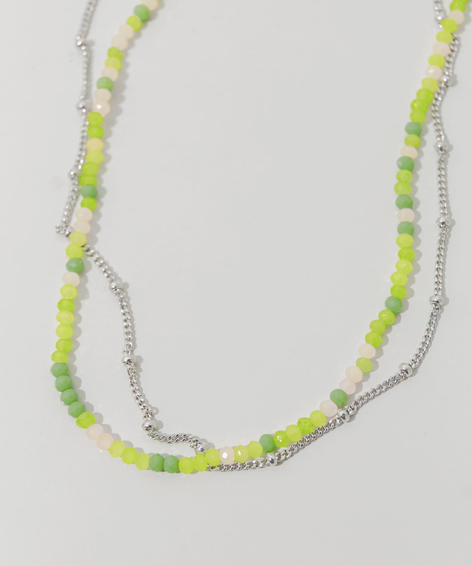 SMELLY「カラービーズ2セットネックレス」|ネックレス|