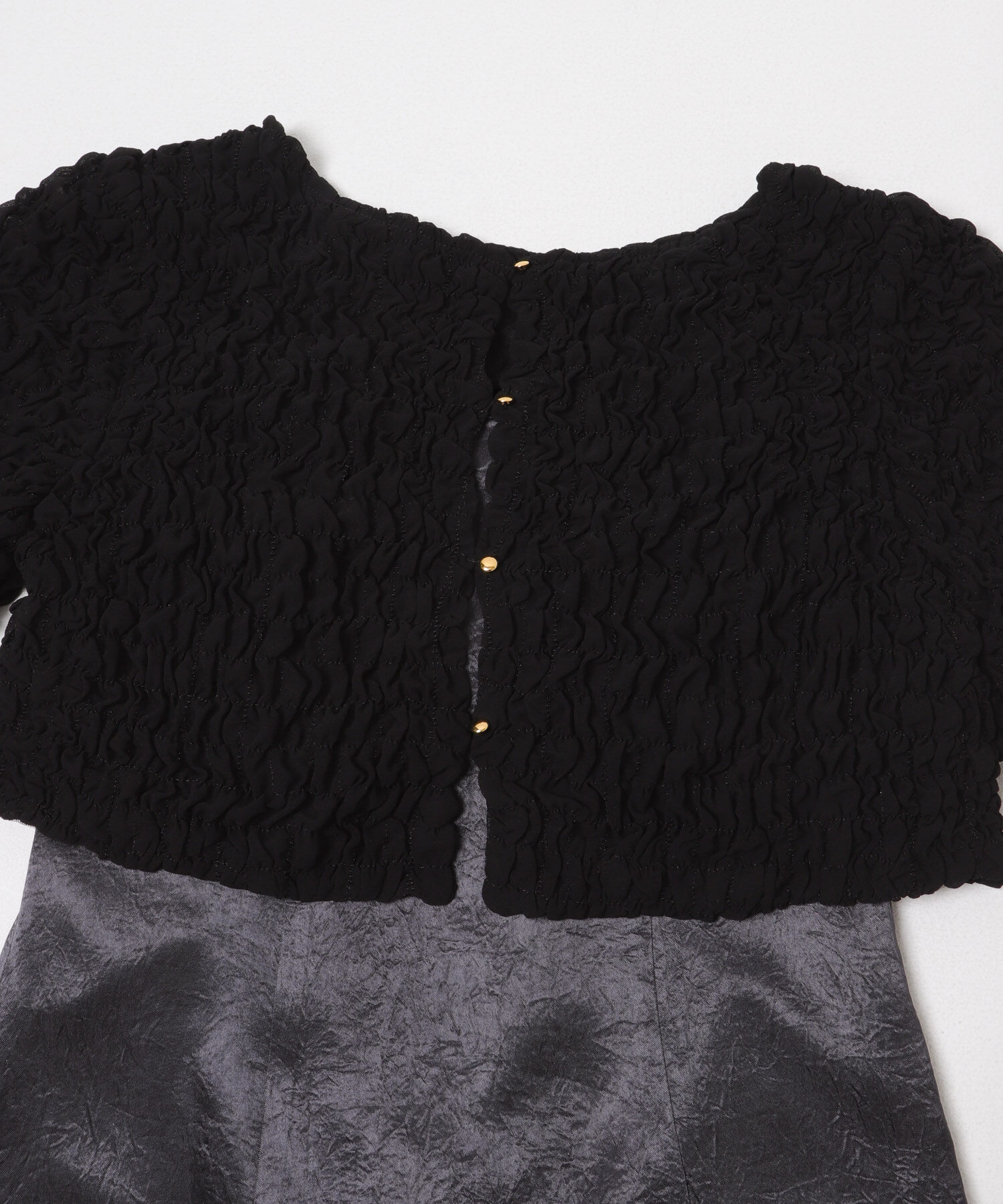 URBAN RESEARCH ROSSO「kaene　シャーリングシフォンブラウスセットドレス」|ワンピース|