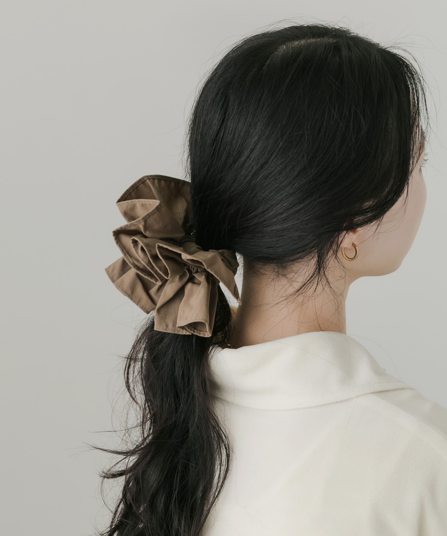 SMELLY「ベーシックフリルシュシュ」|ヘアゴム・シュシュ|